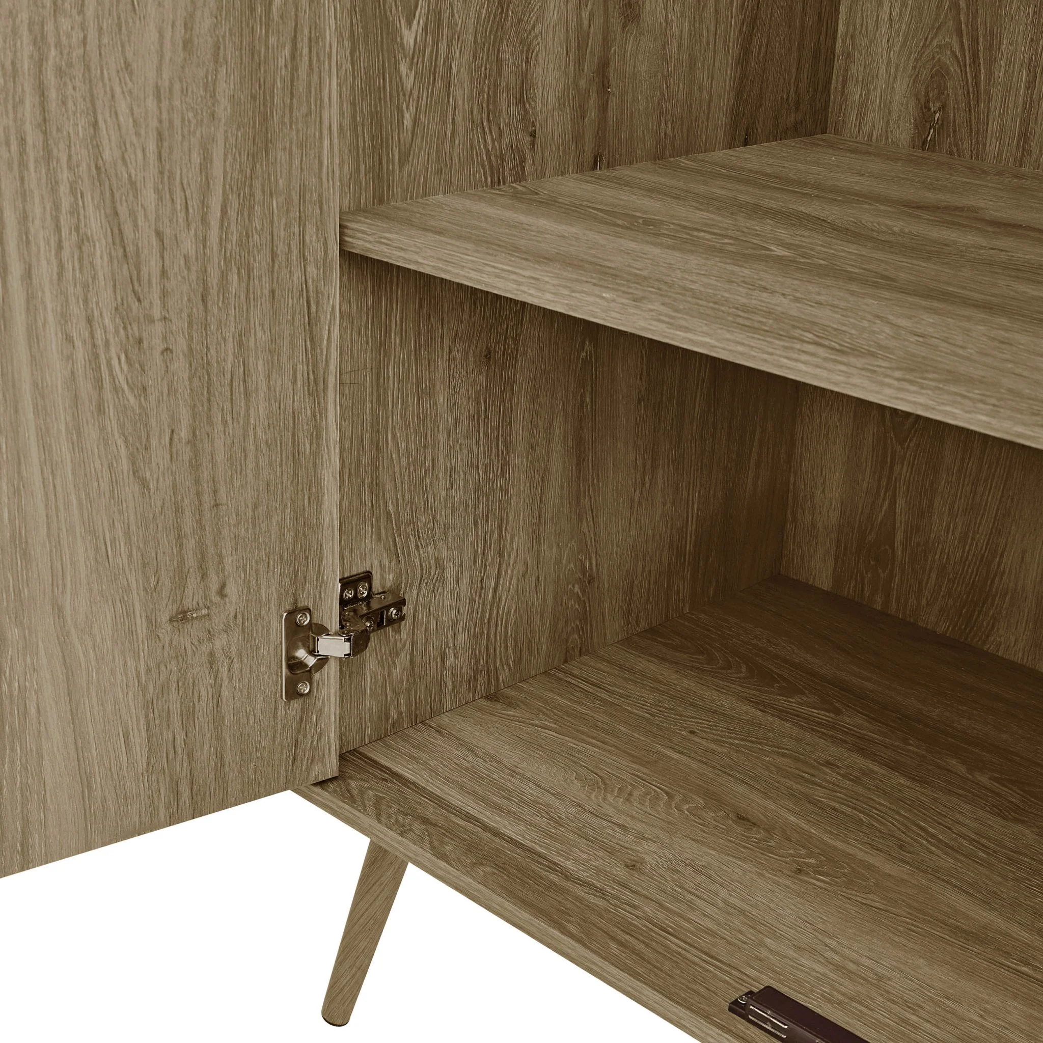 Hattie 3 Door Wardrobe - Light Wood - Image 5