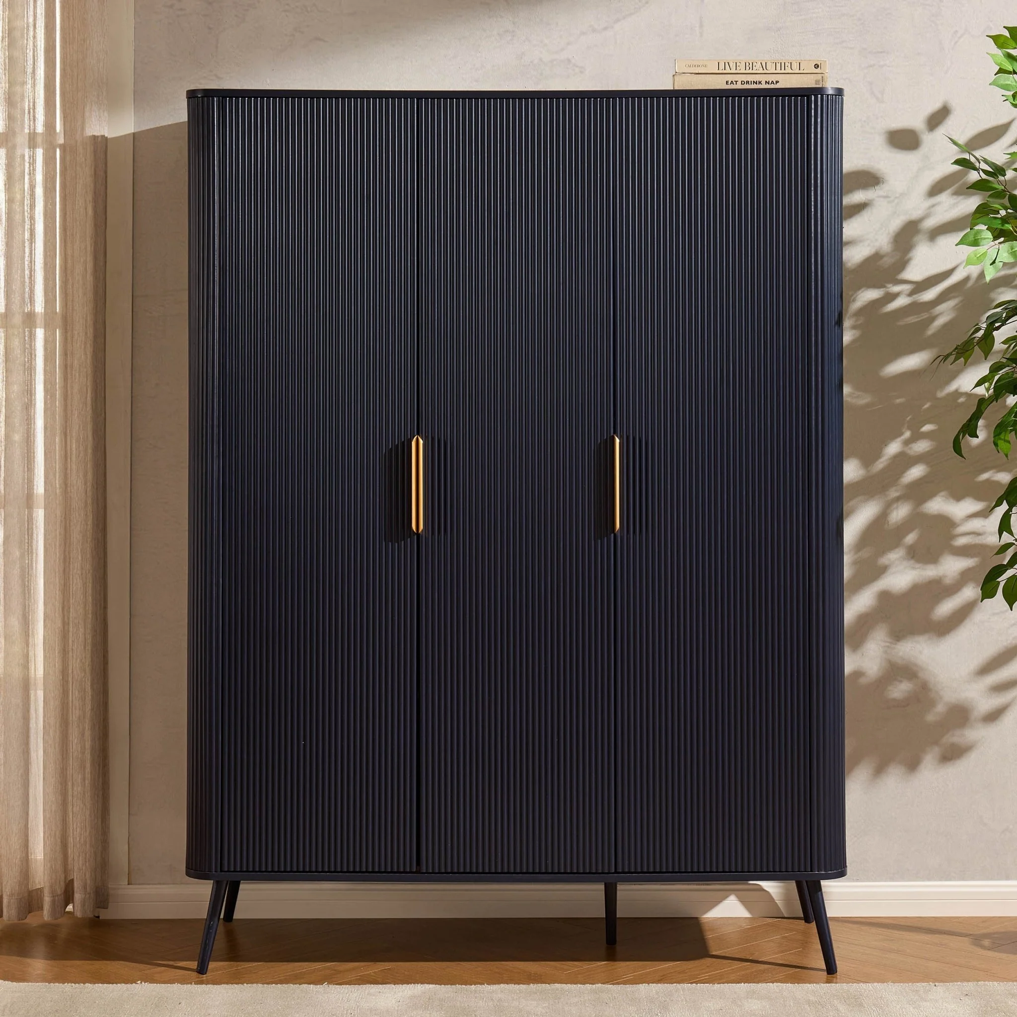 Hattie 3 Door Wardrobe - Midnight