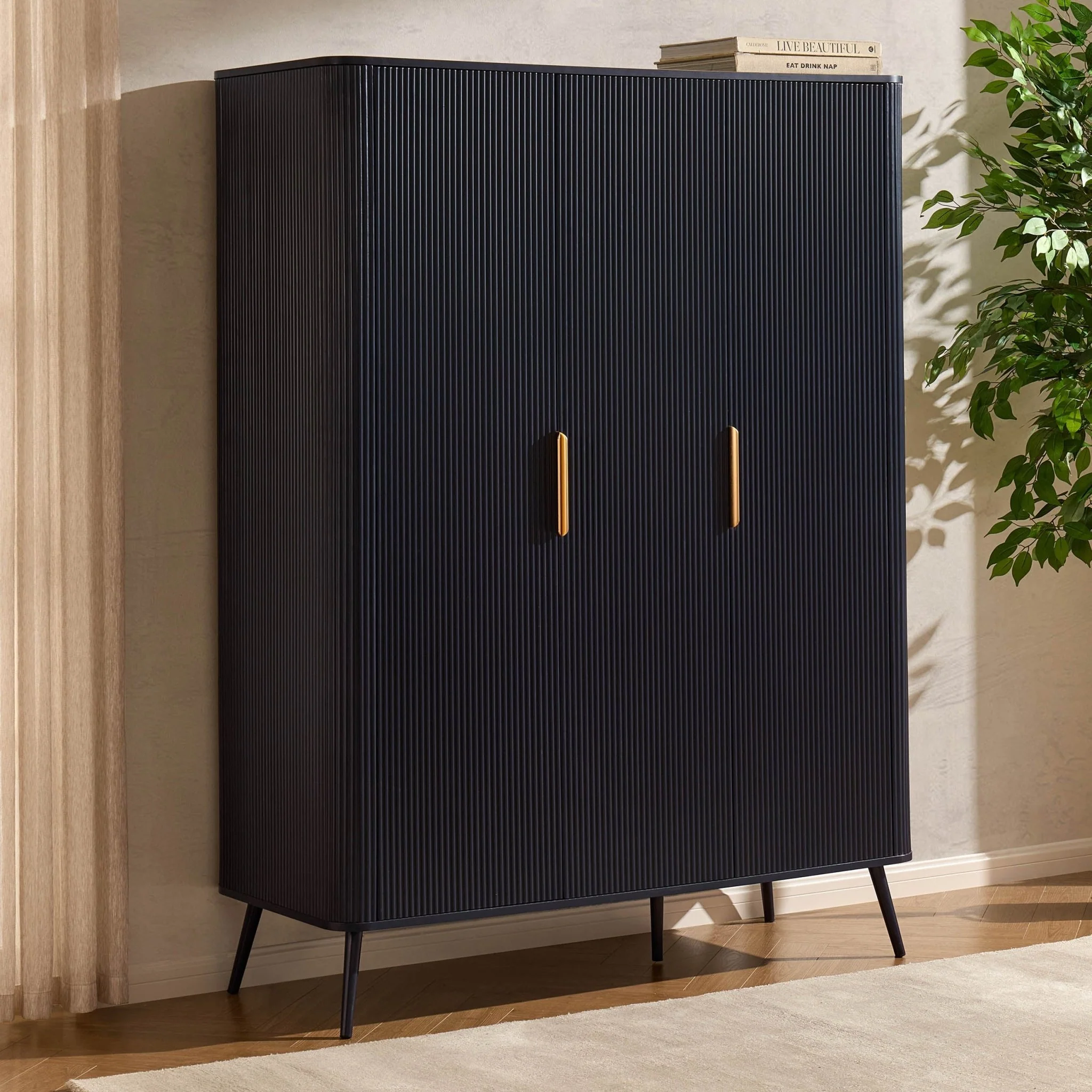 Hattie 3 Door Wardrobe - Midnight - Image 2