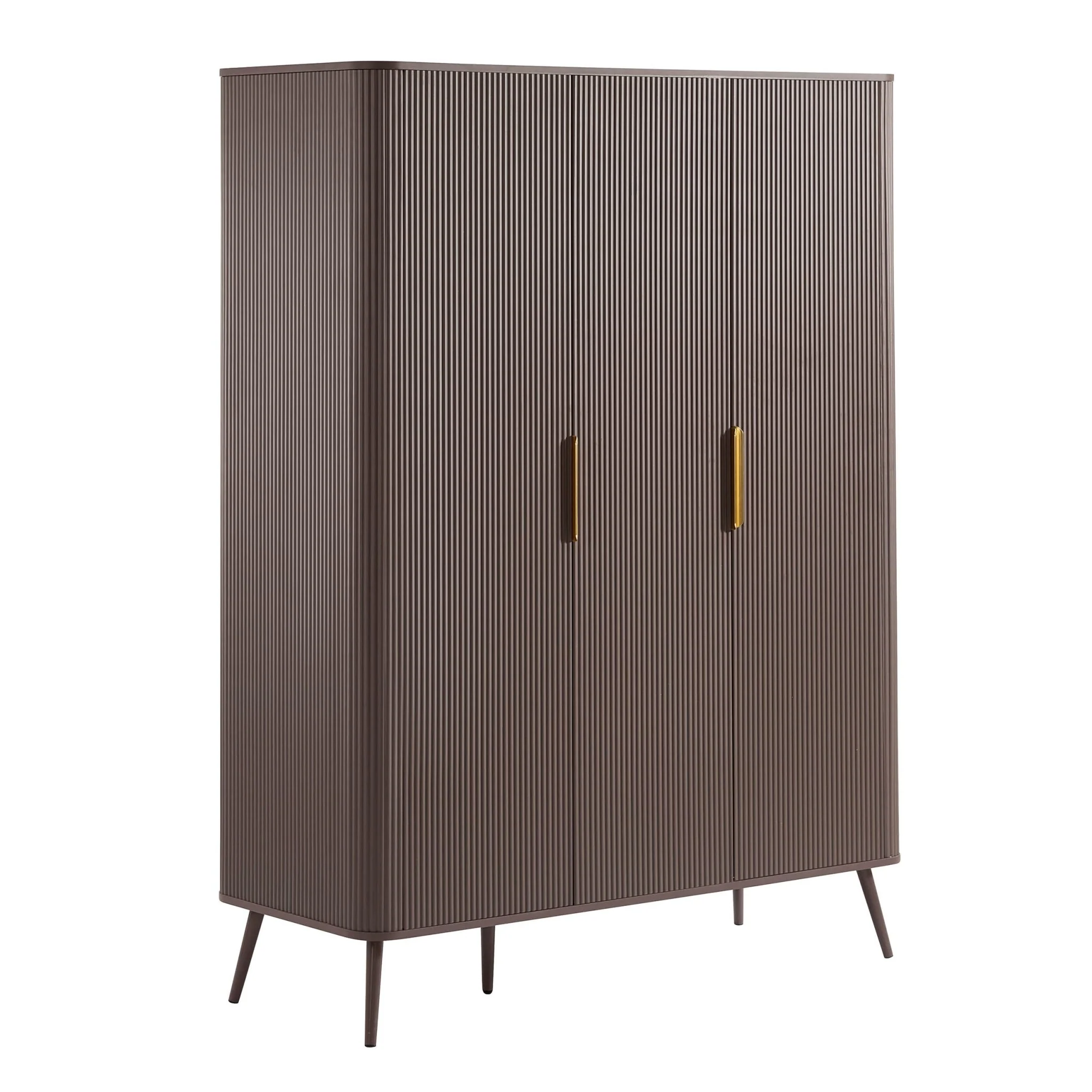Hattie 3 Door Wardrobe - Mocha - Image 2