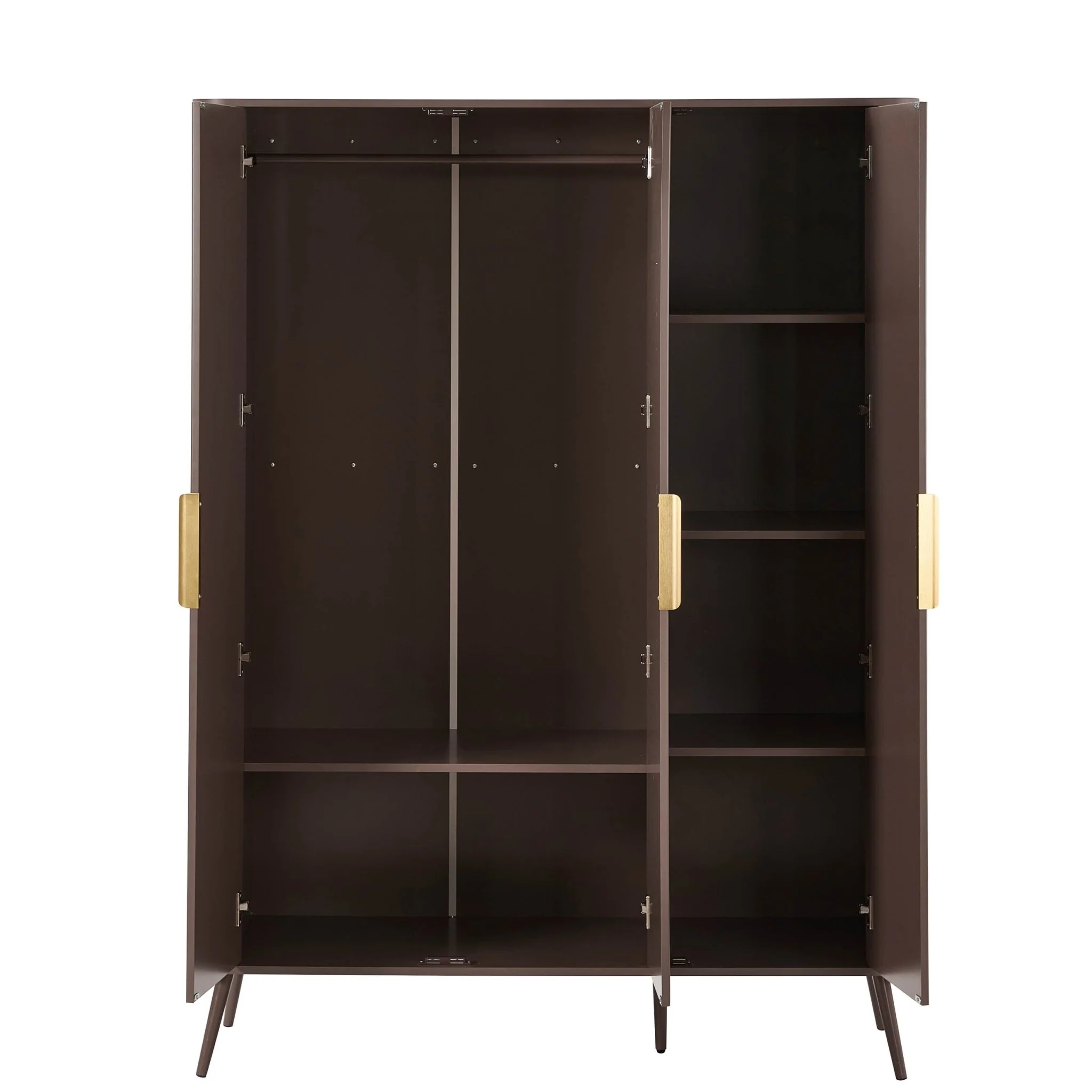 Hattie 3 Door Wardrobe - Mocha - Image 3