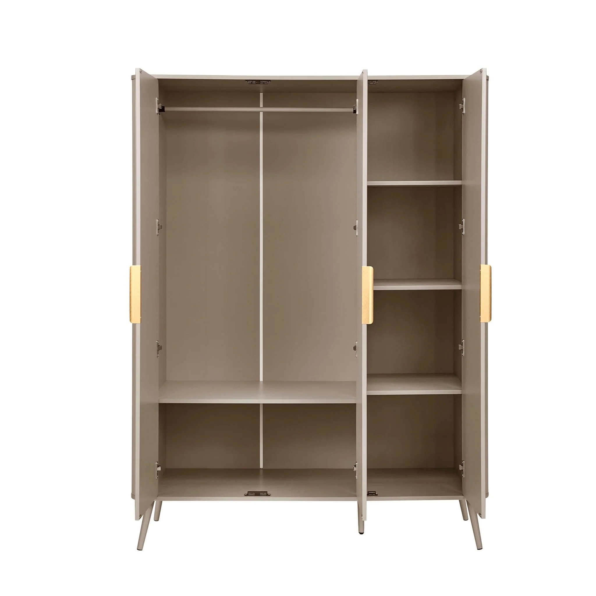Hattie 3 Door Wardrobe - Taupe - Image 3