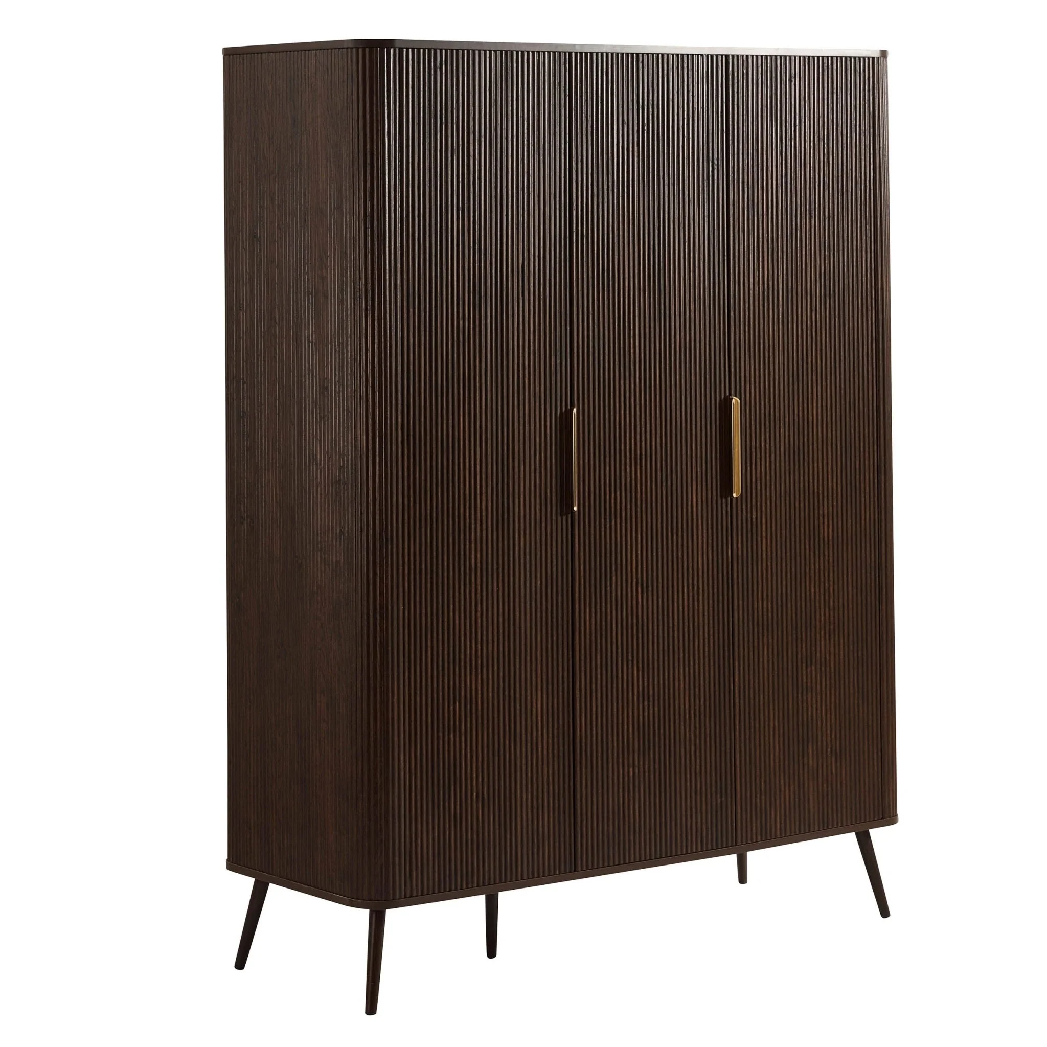 Hattie 3 Door Wardrobe - Walnut - Image 3