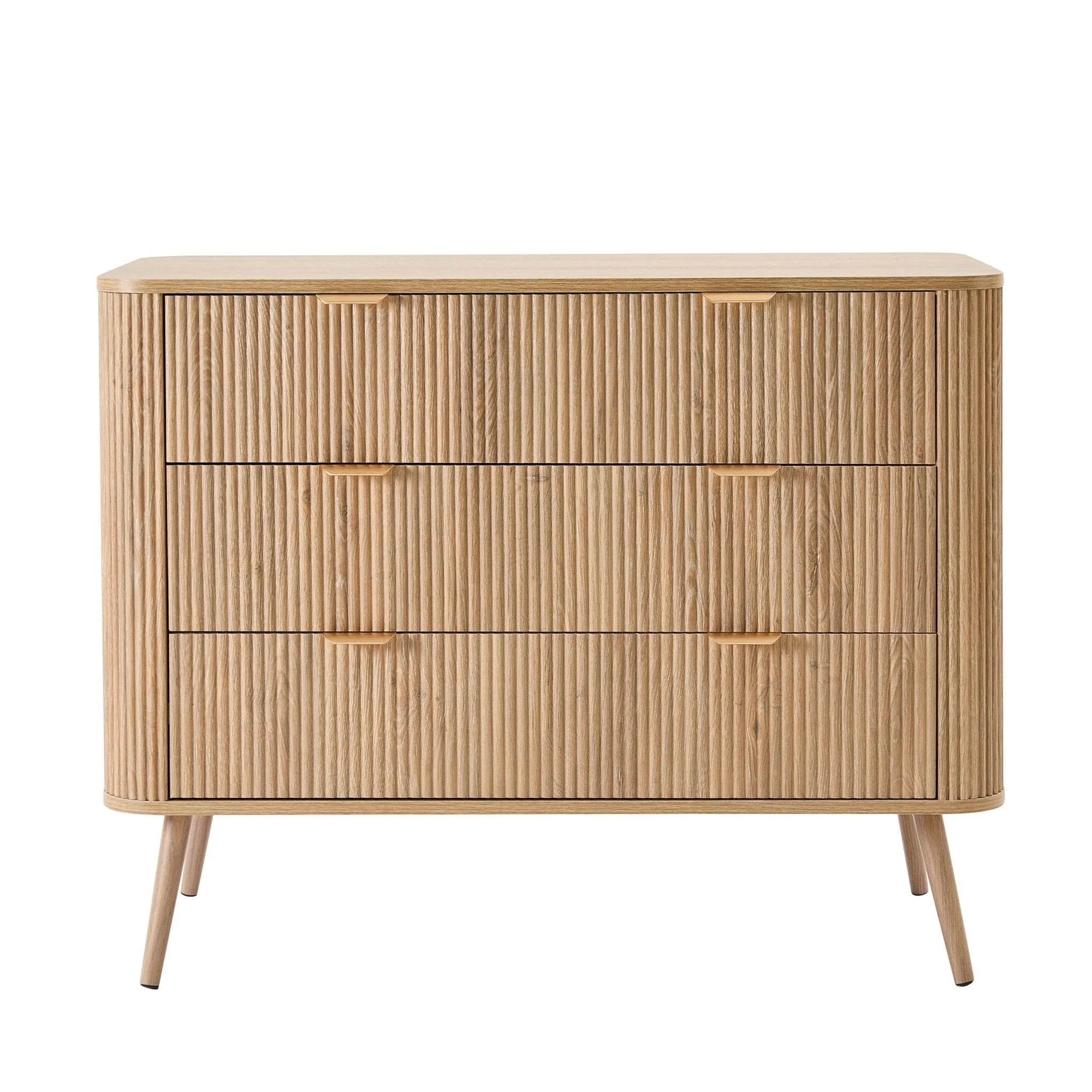 Hattie 3 Drawer Large Chest - Light Wood - Image 2