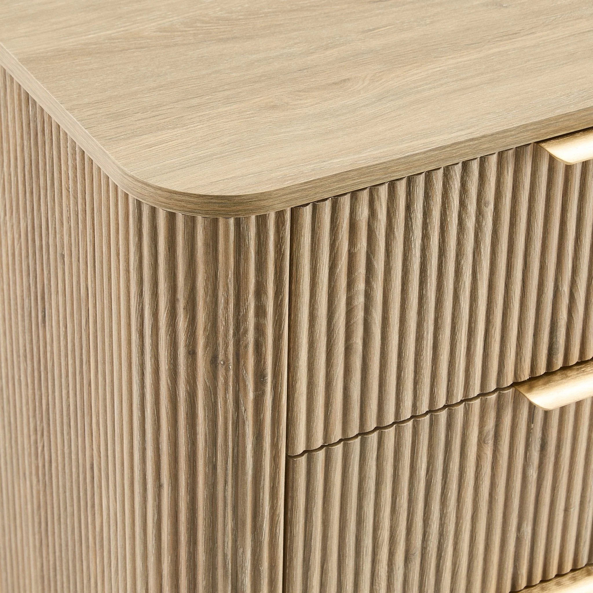 Hattie 3 Drawer Large Chest - Light Wood - Image 5