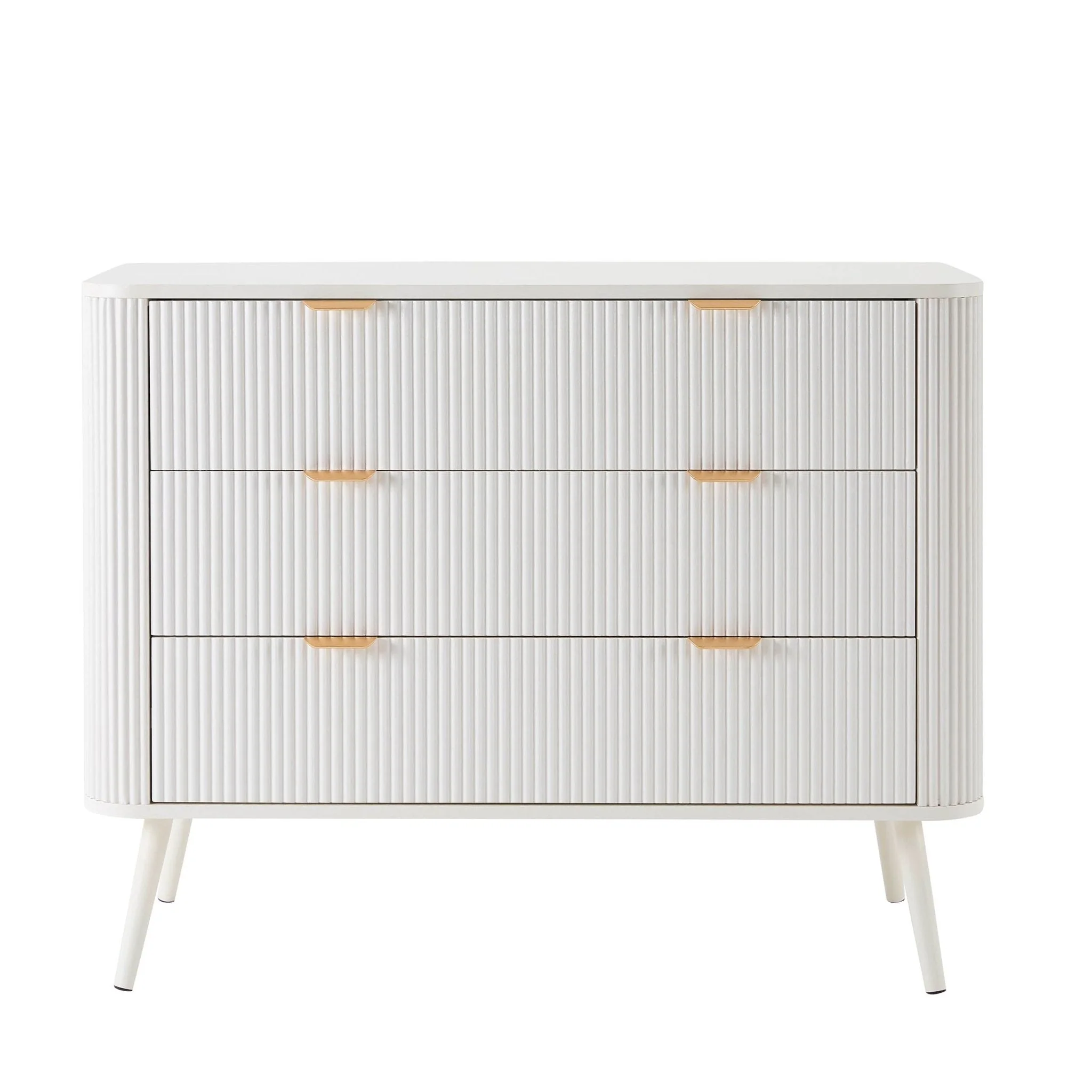 Hattie 3 Drawer Large Chest - Warm White - Image 2