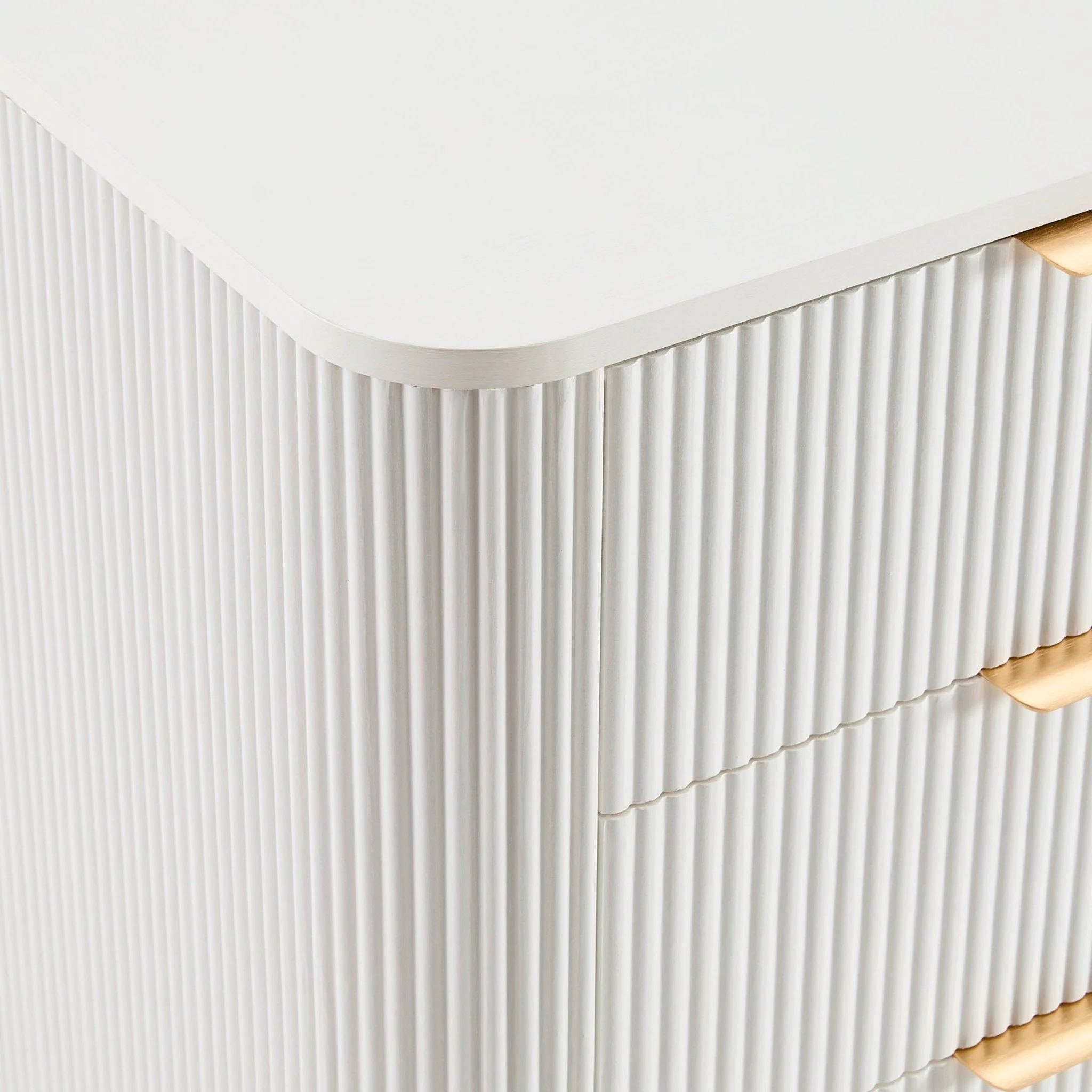 Hattie 3 Drawer Large Chest - Warm White - Image 5
