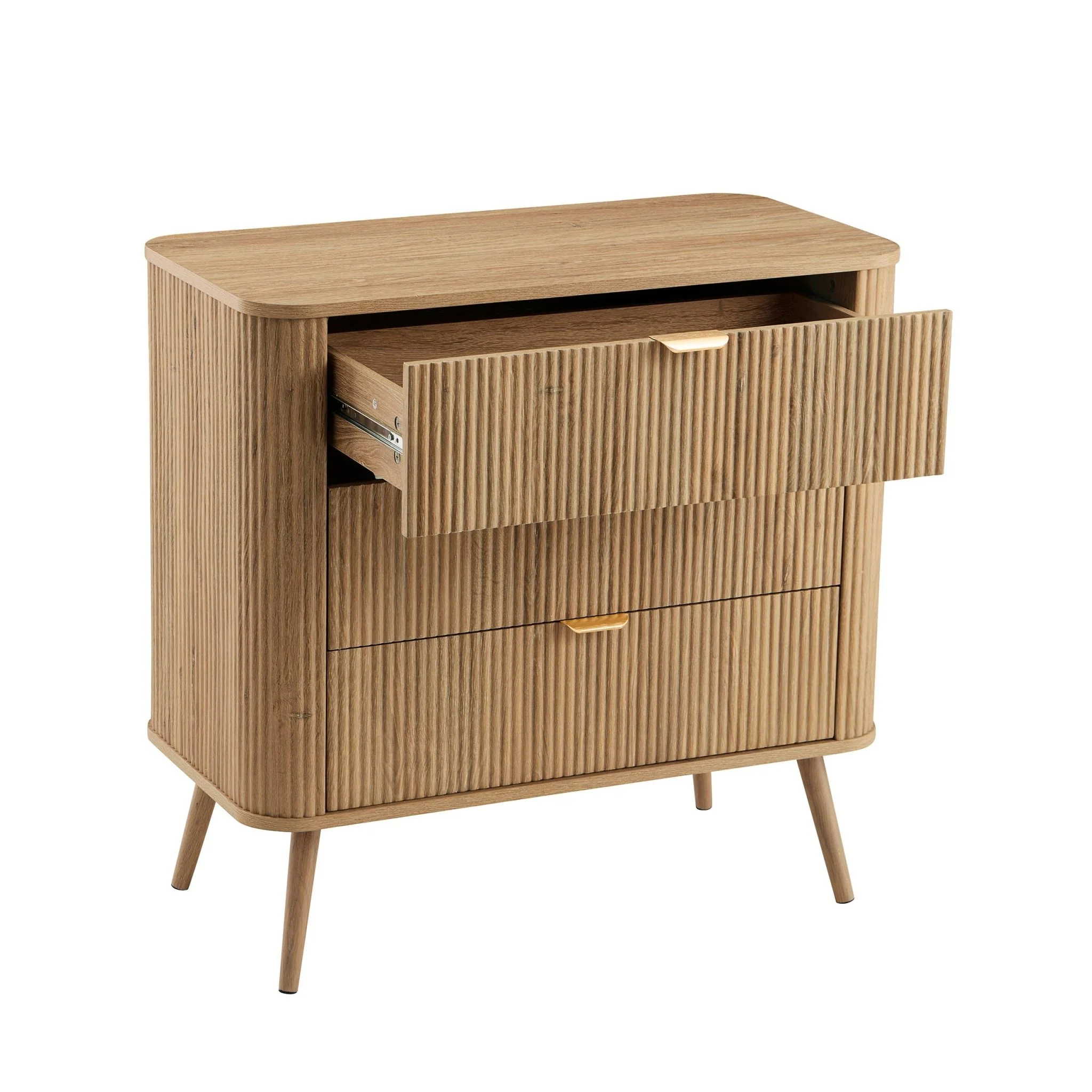 Hattie 3 Drawer Small Chest - Light Wood - Image 4