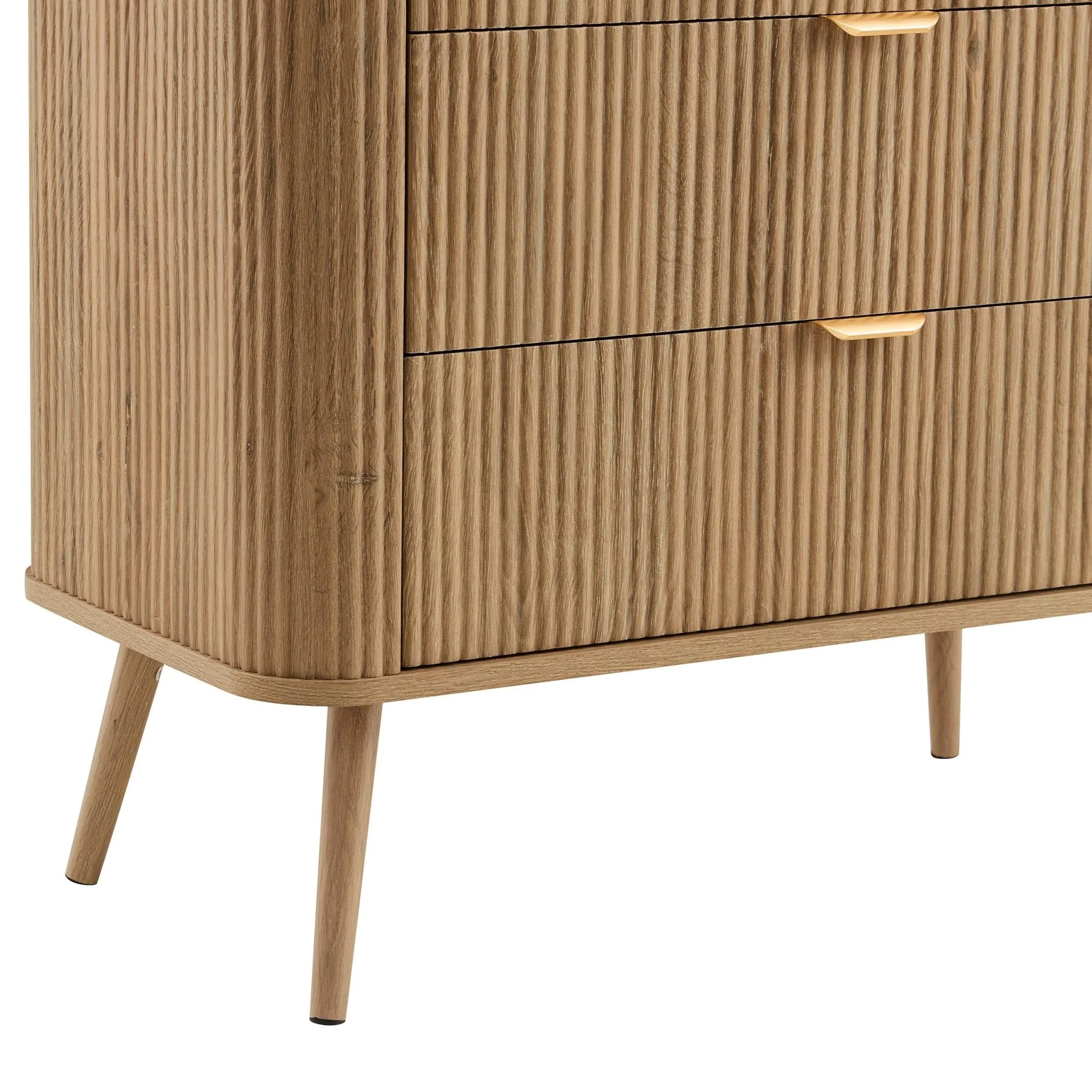 Hattie 3 Drawer Small Chest - Light Wood - Image 7