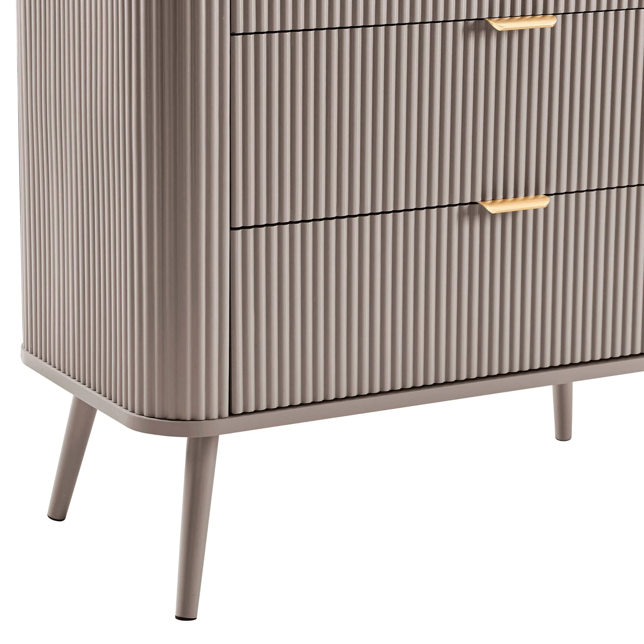 Hattie 3 Drawer Small Chest - Taupe - Image 3