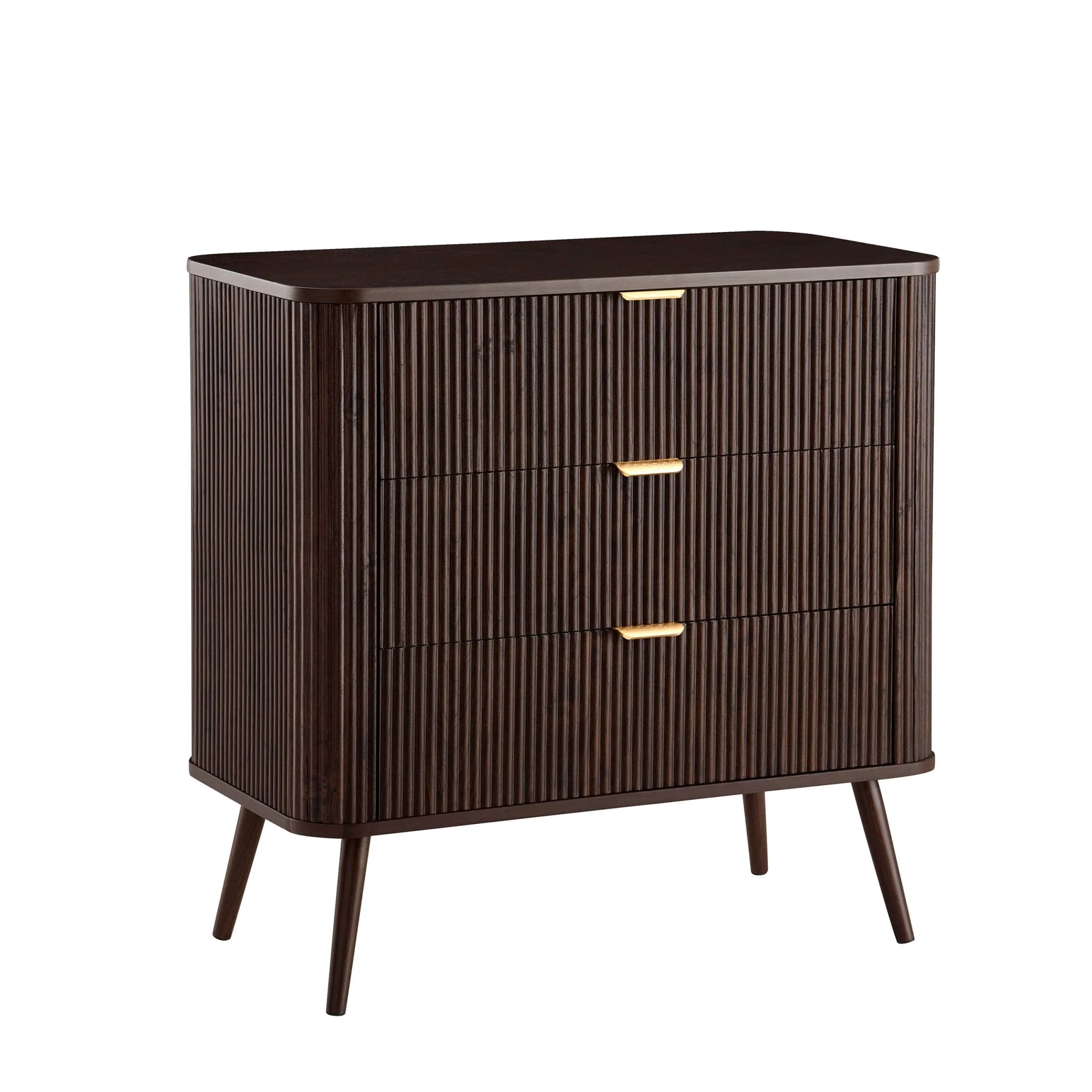 Hattie 3 Drawer Small Chest - Walnut - Image 4