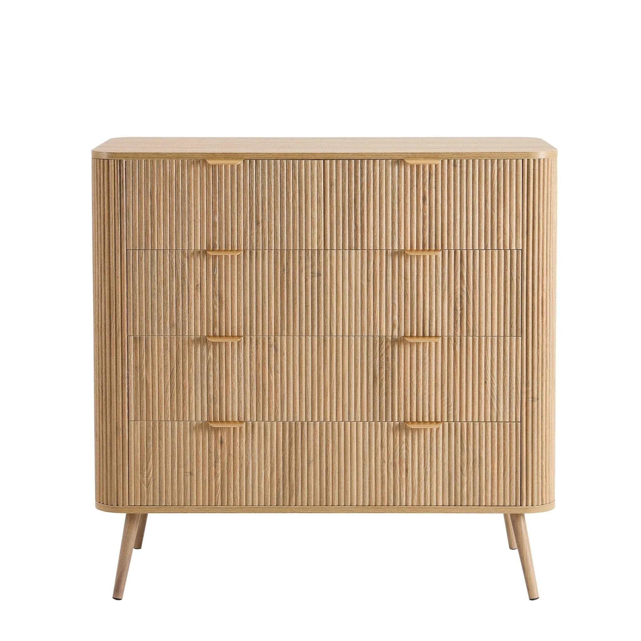 Hattie 5 Drawer Chest - Light Wood - Image 2