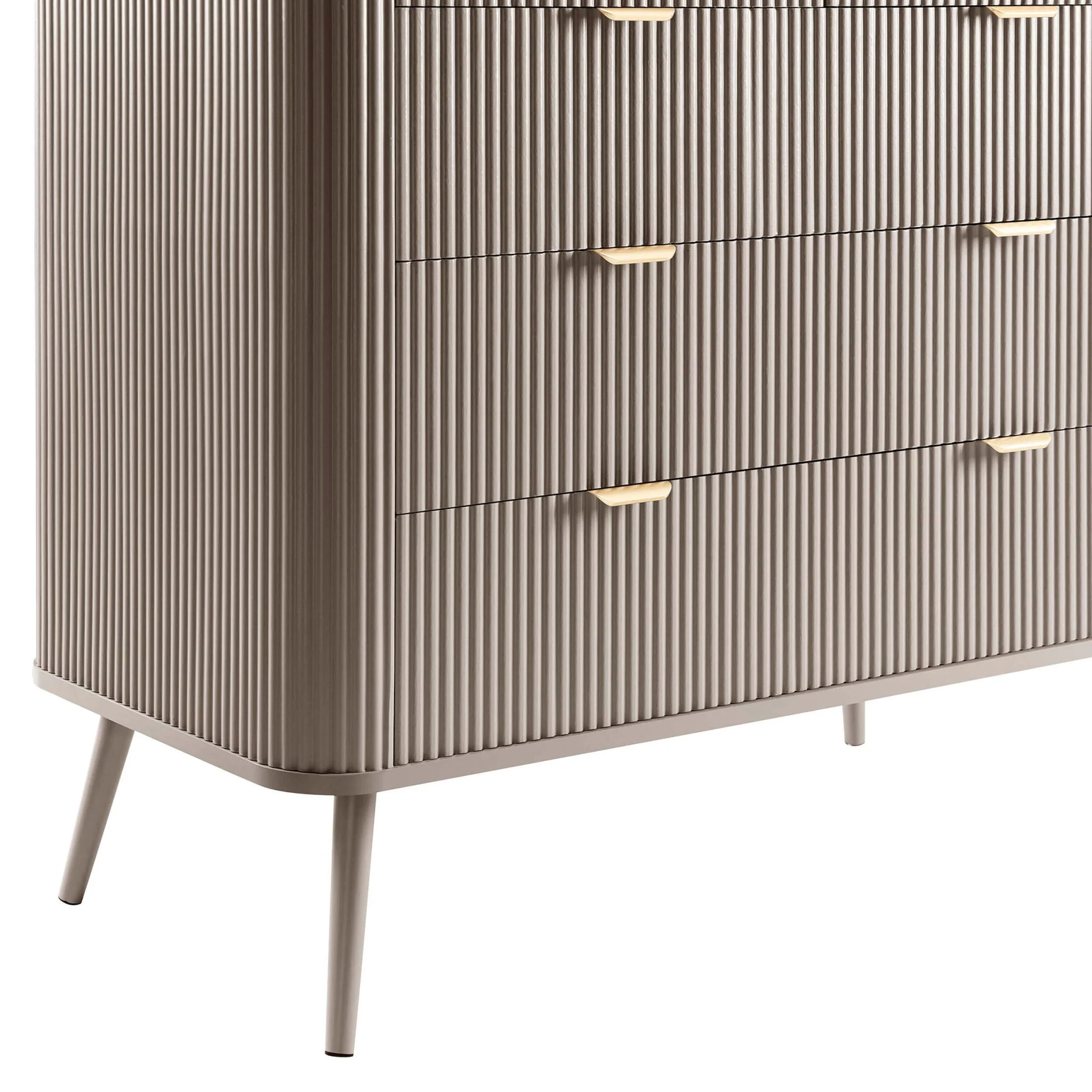 Hattie 5 Drawer Chest - Taupe - Image 7