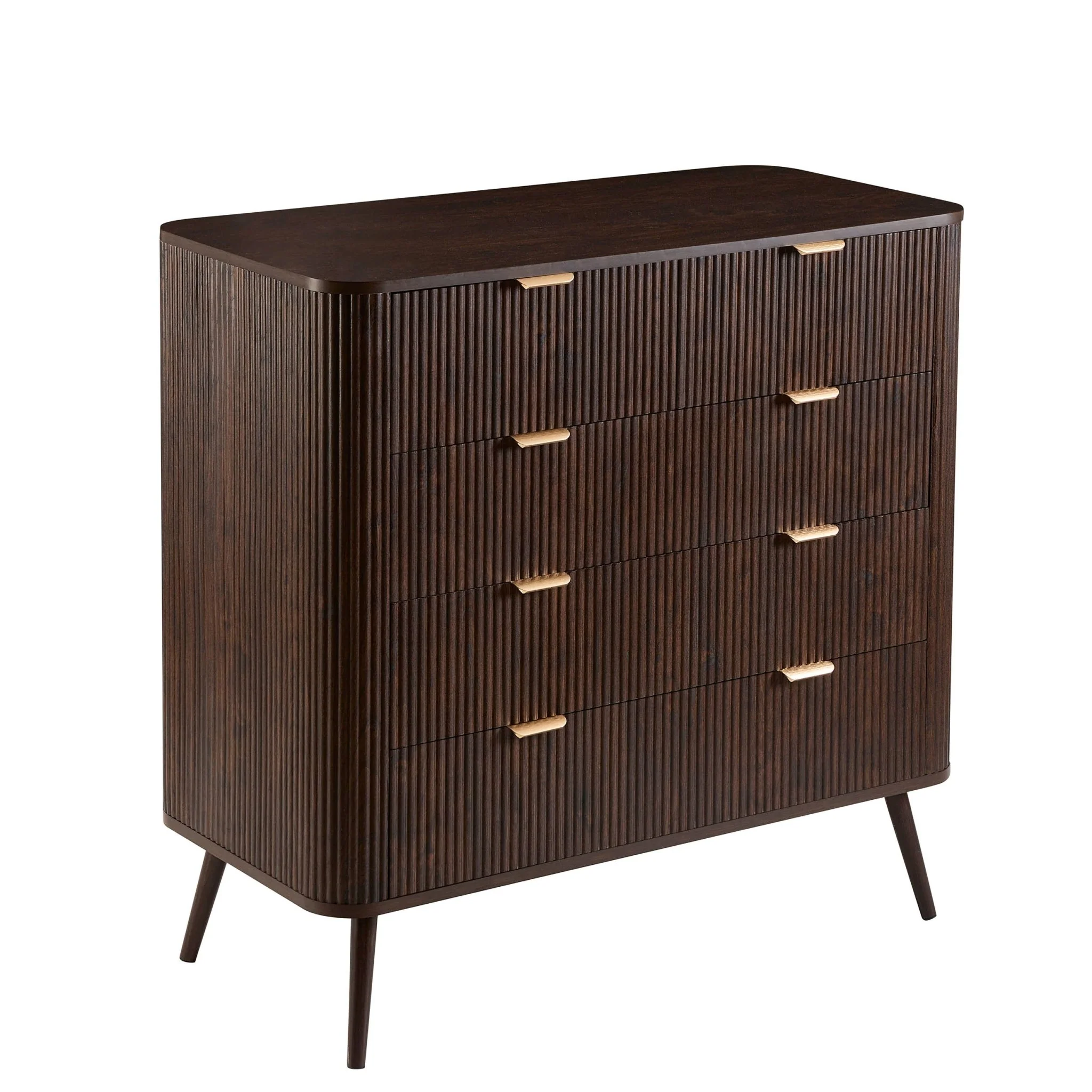 Hattie 5 Drawer Chest - Walnut - Image 3