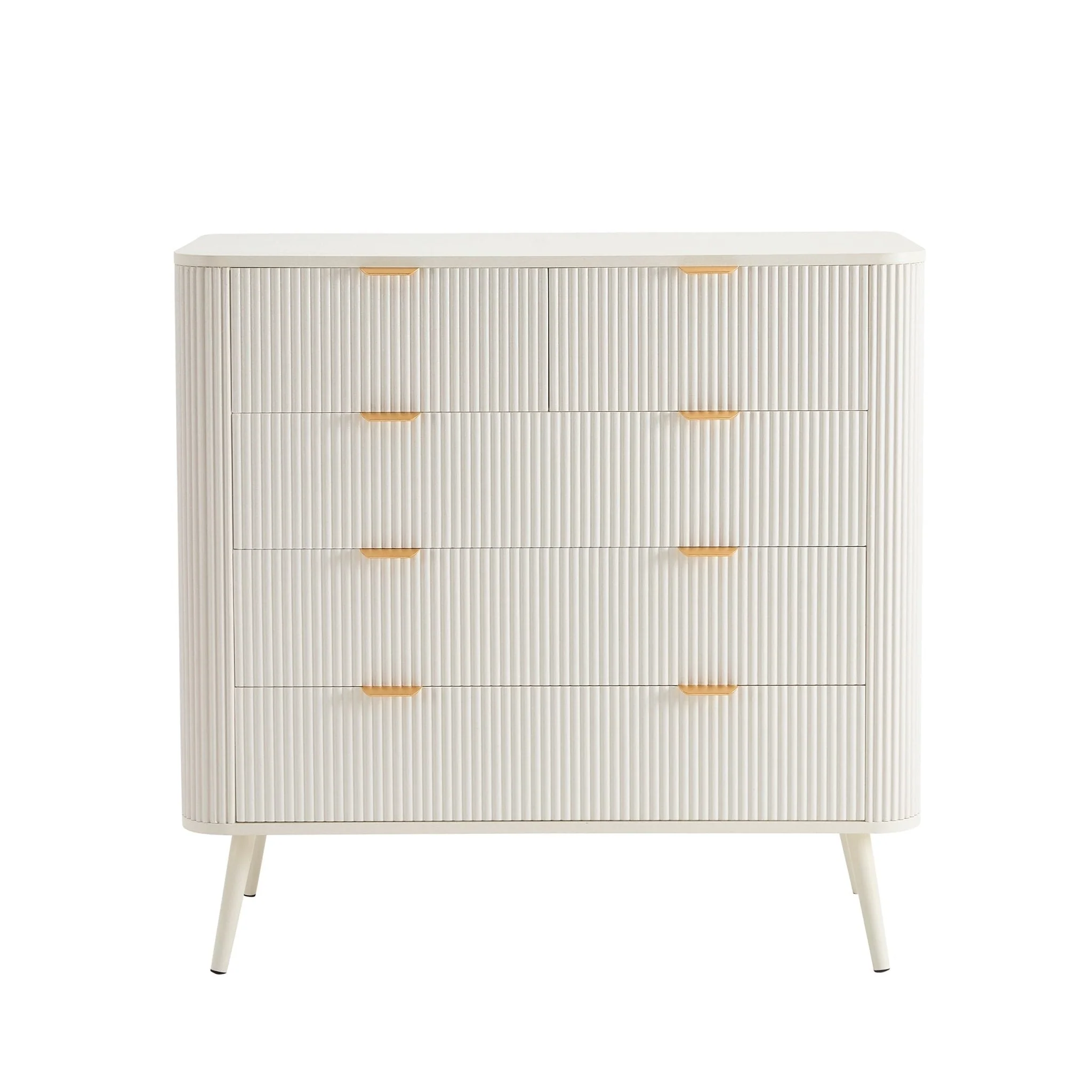 Hattie 5 Drawer Chest - Warm White - Image 2