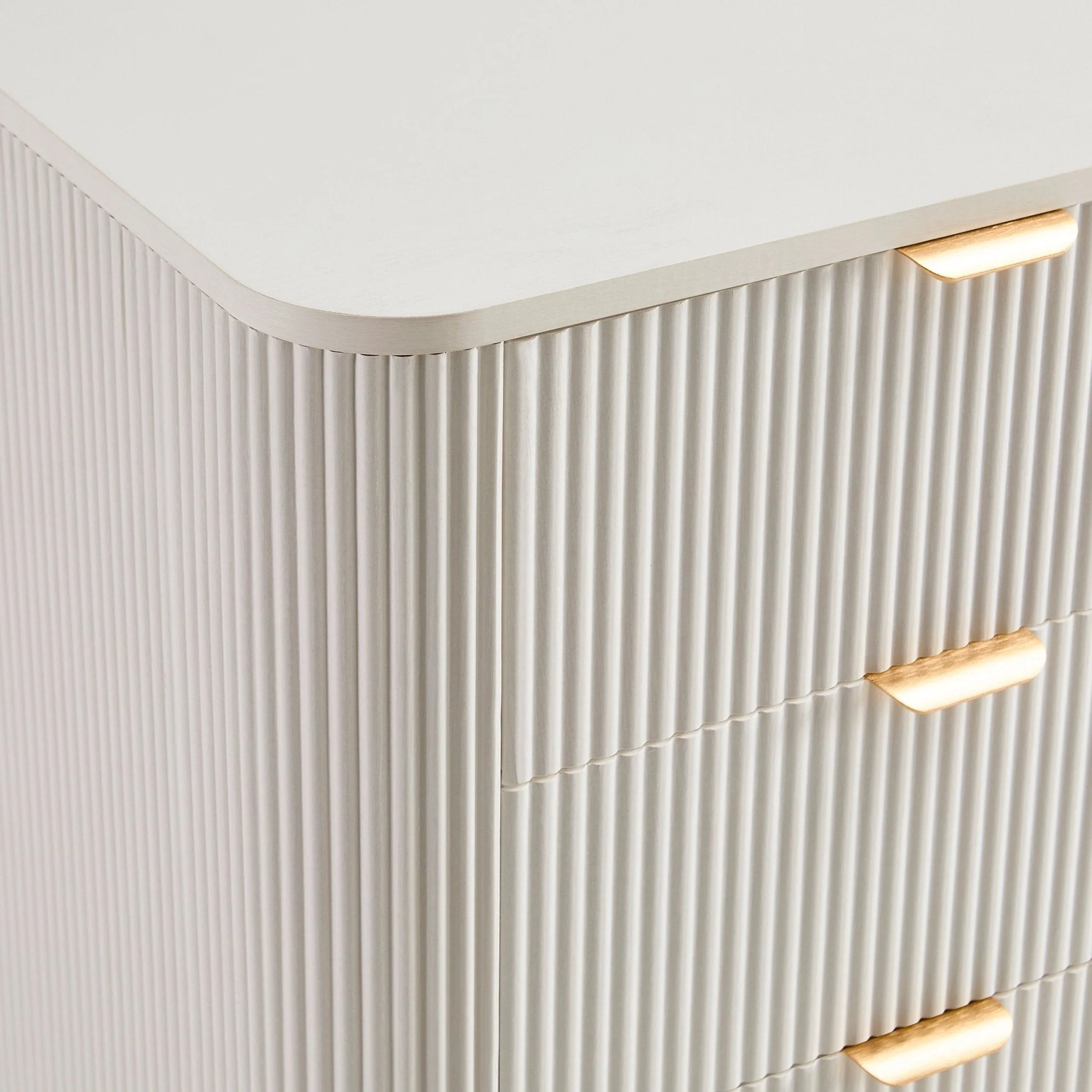 Hattie 5 Drawer Chest - Warm White - Image 5