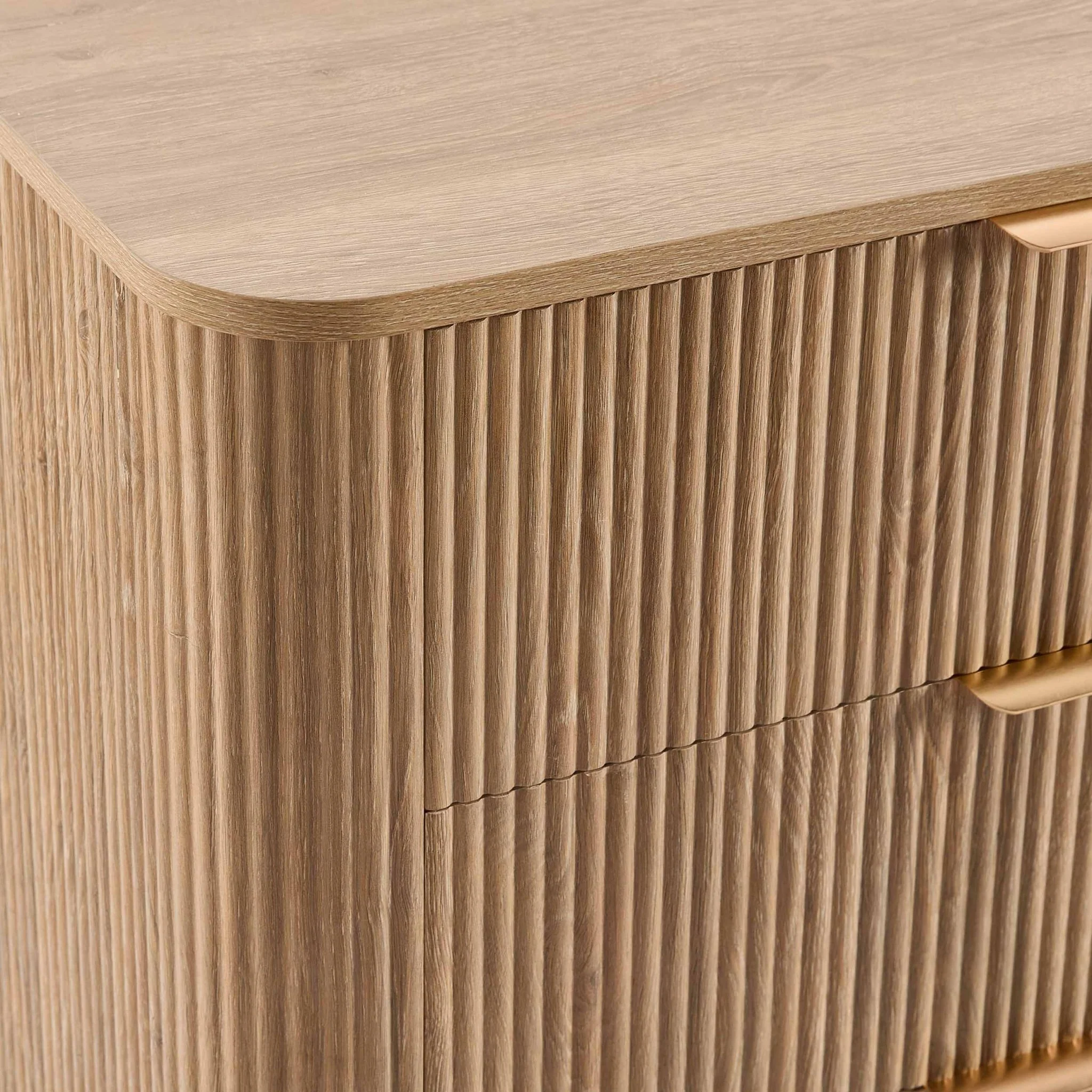 Hattie 6 Drawer Large Chest - Light Wood - Image 6