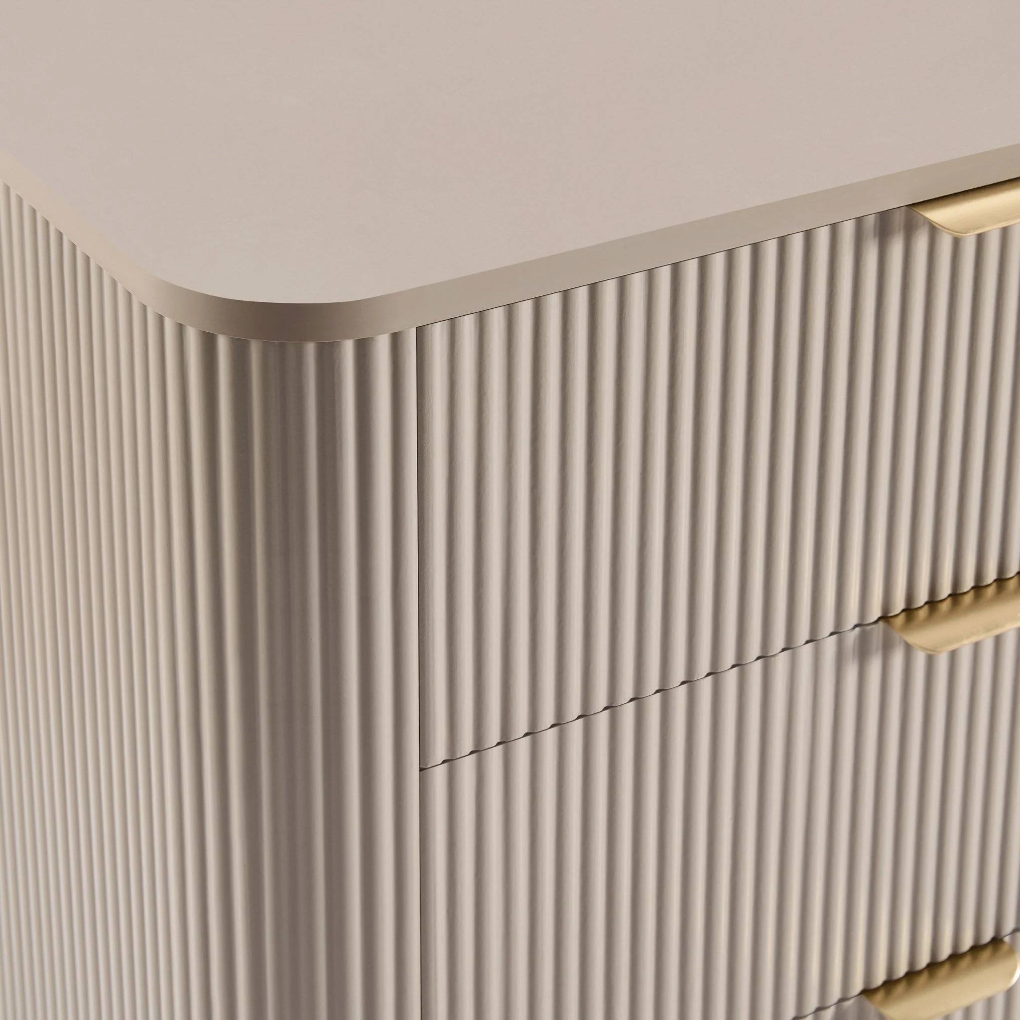 Hattie 6 Drawer Large Chest - Taupe - Image 6