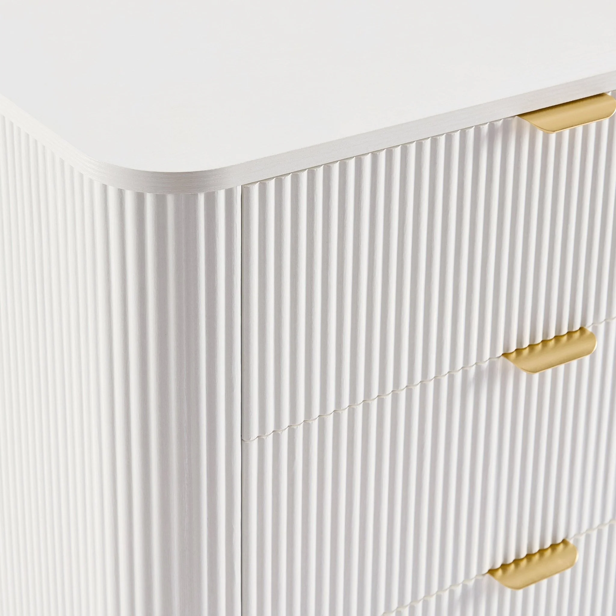 Hattie 6 Drawer Large Chest - Warm White - Image 6