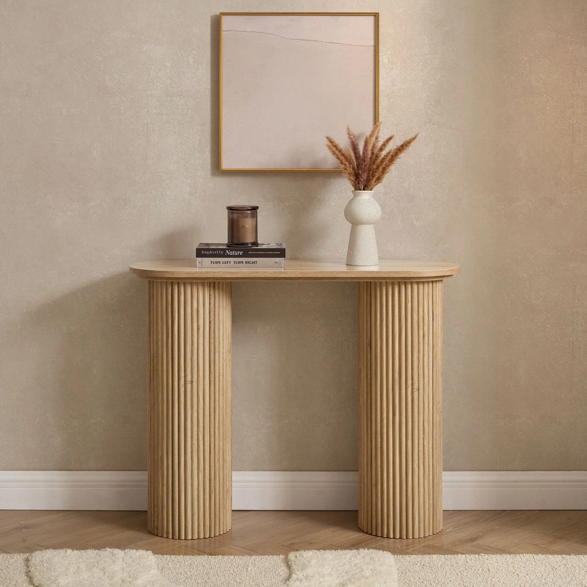 Hattie Console Table - Light Wood