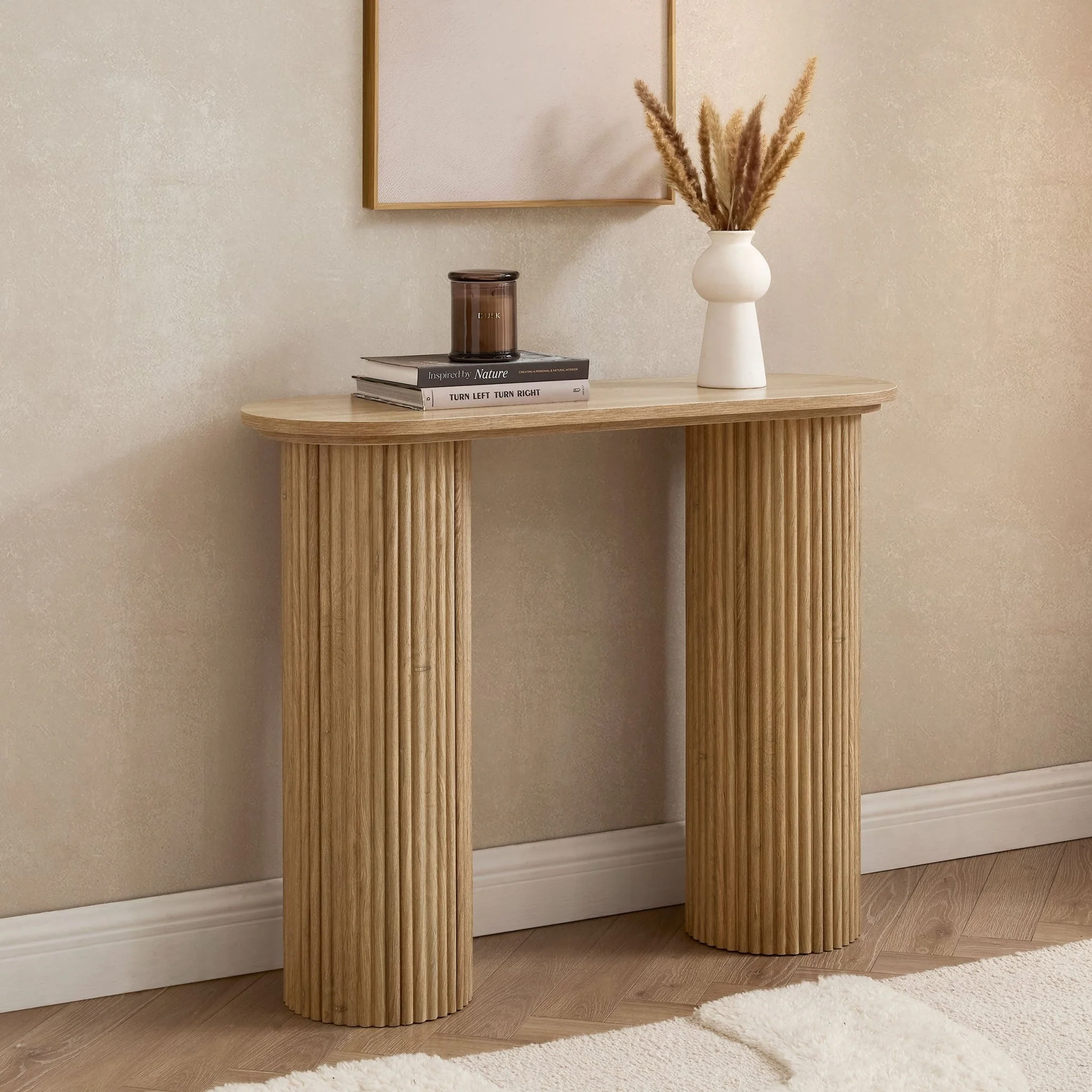 Hattie Console Table - Light Wood - Image 2