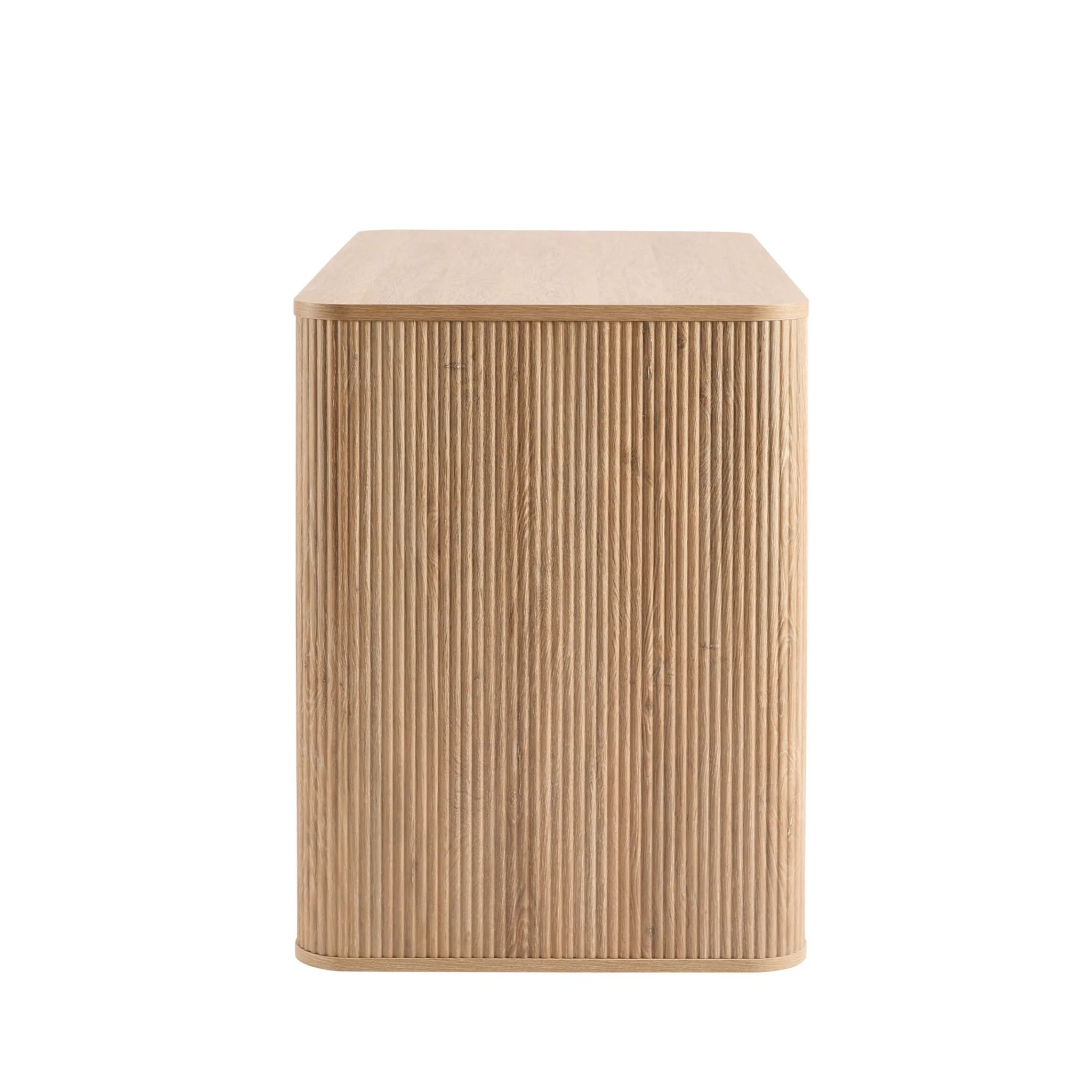 Hattie Large Dressing Table with Drawers - Light Wood - Image 4