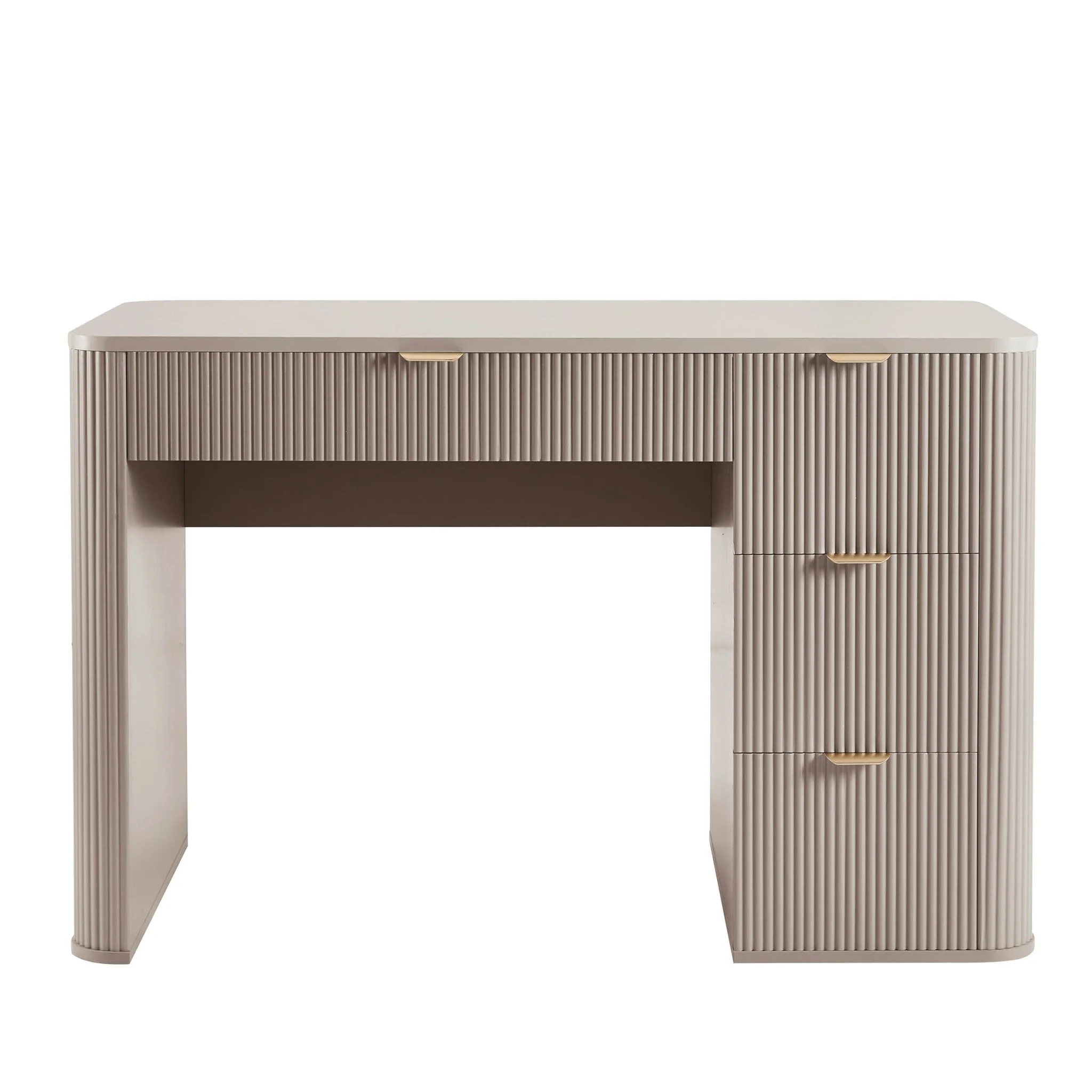 Hattie Large Dressing Table with Drawers - Taupe - Image 3