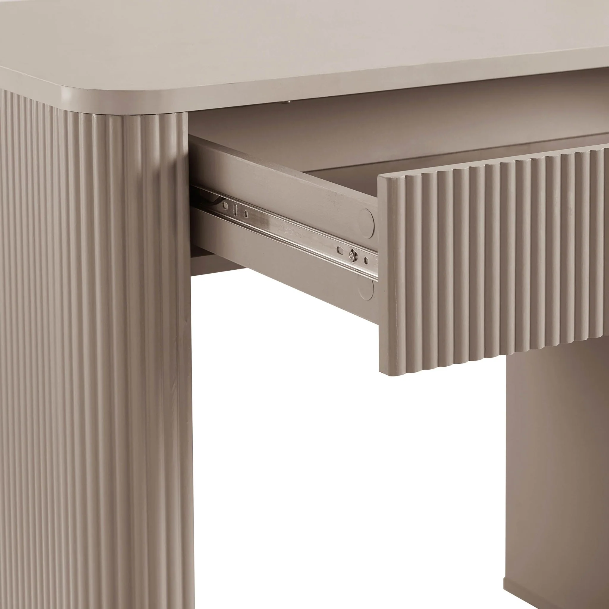 Hattie Large Dressing Table with Drawers - Taupe - Image 6
