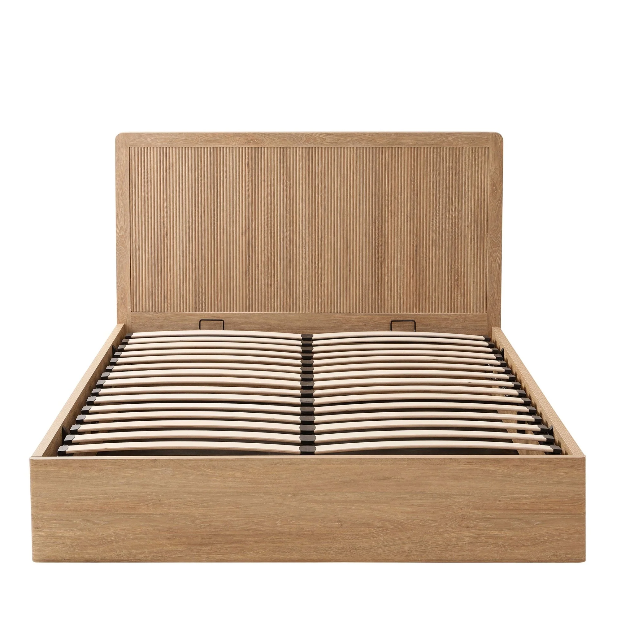 Hattie Ottoman Storage Bed - Light Wood - Image 8
