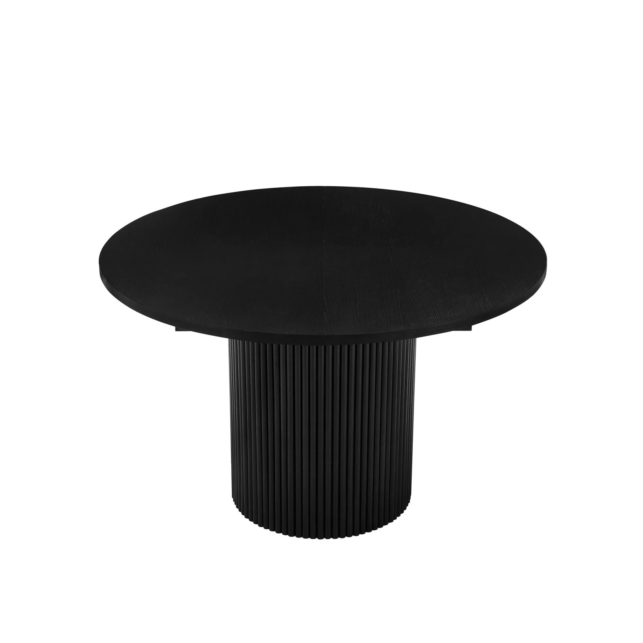 Hattie Oval Extendable 4-6 Seater Dining Table - Black - Image 5