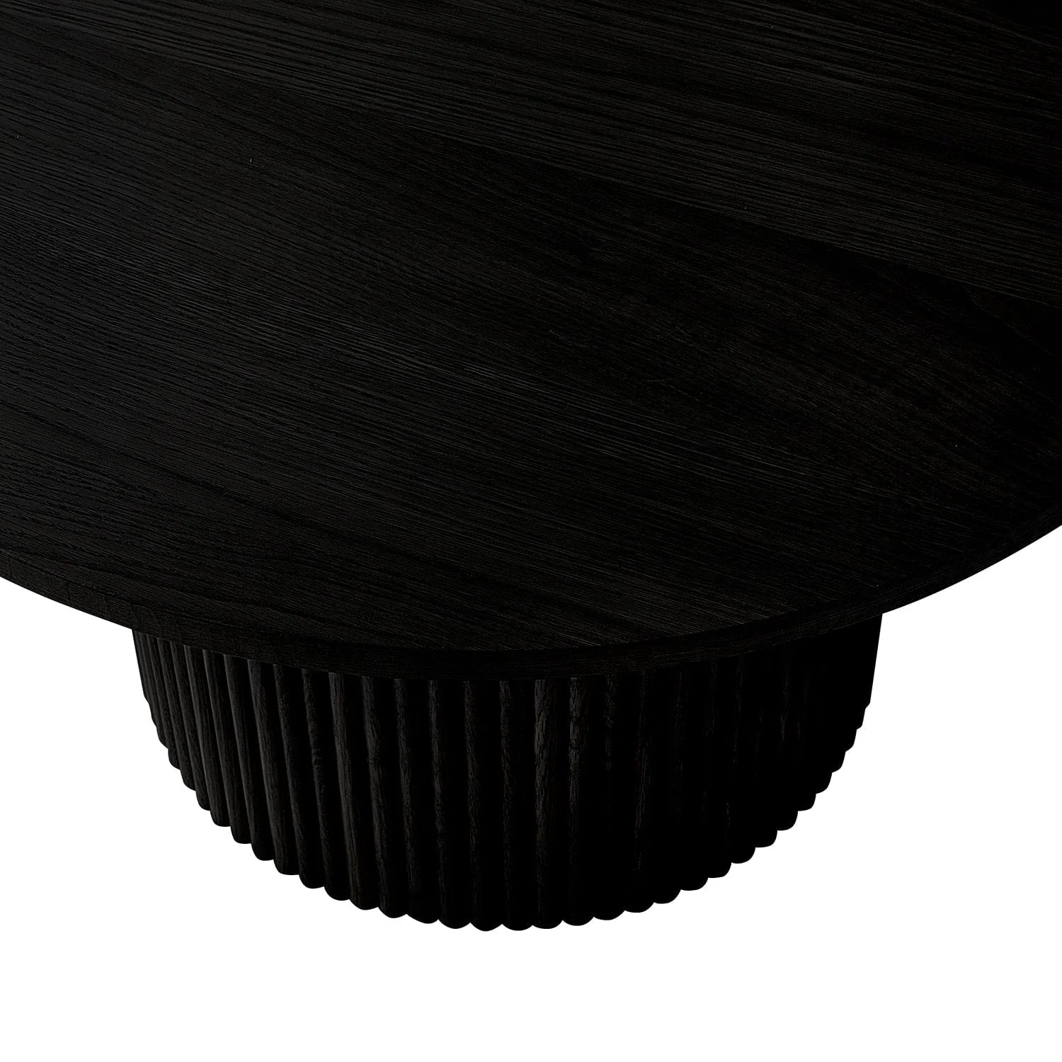 Hattie Round Pedestal Coffee Table - Black - Image 5