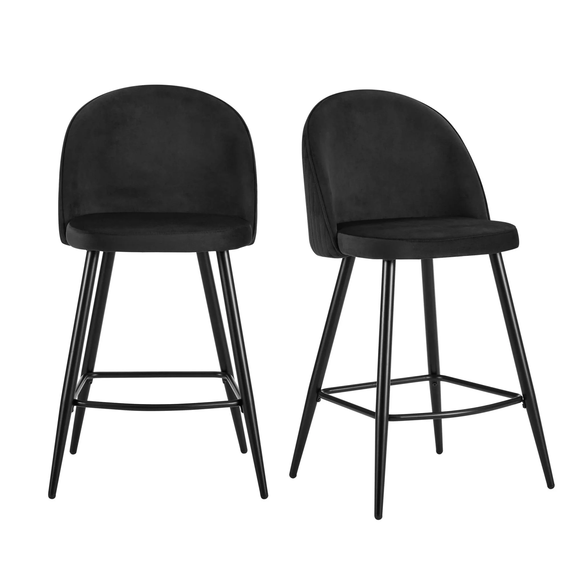 Hattie Set of 2 Barstools - Black - Image 3