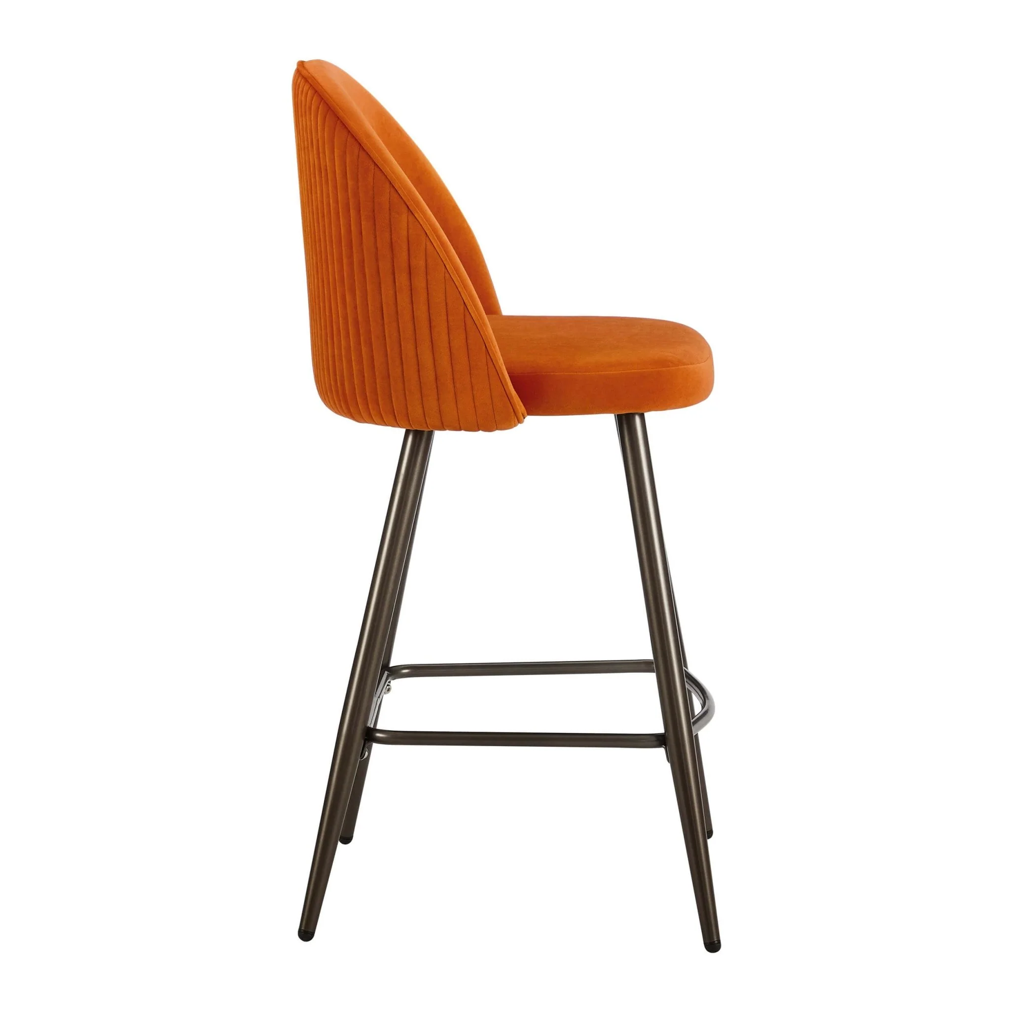 Hattie Set of 2 Barstools - Bright Orange - Image 5