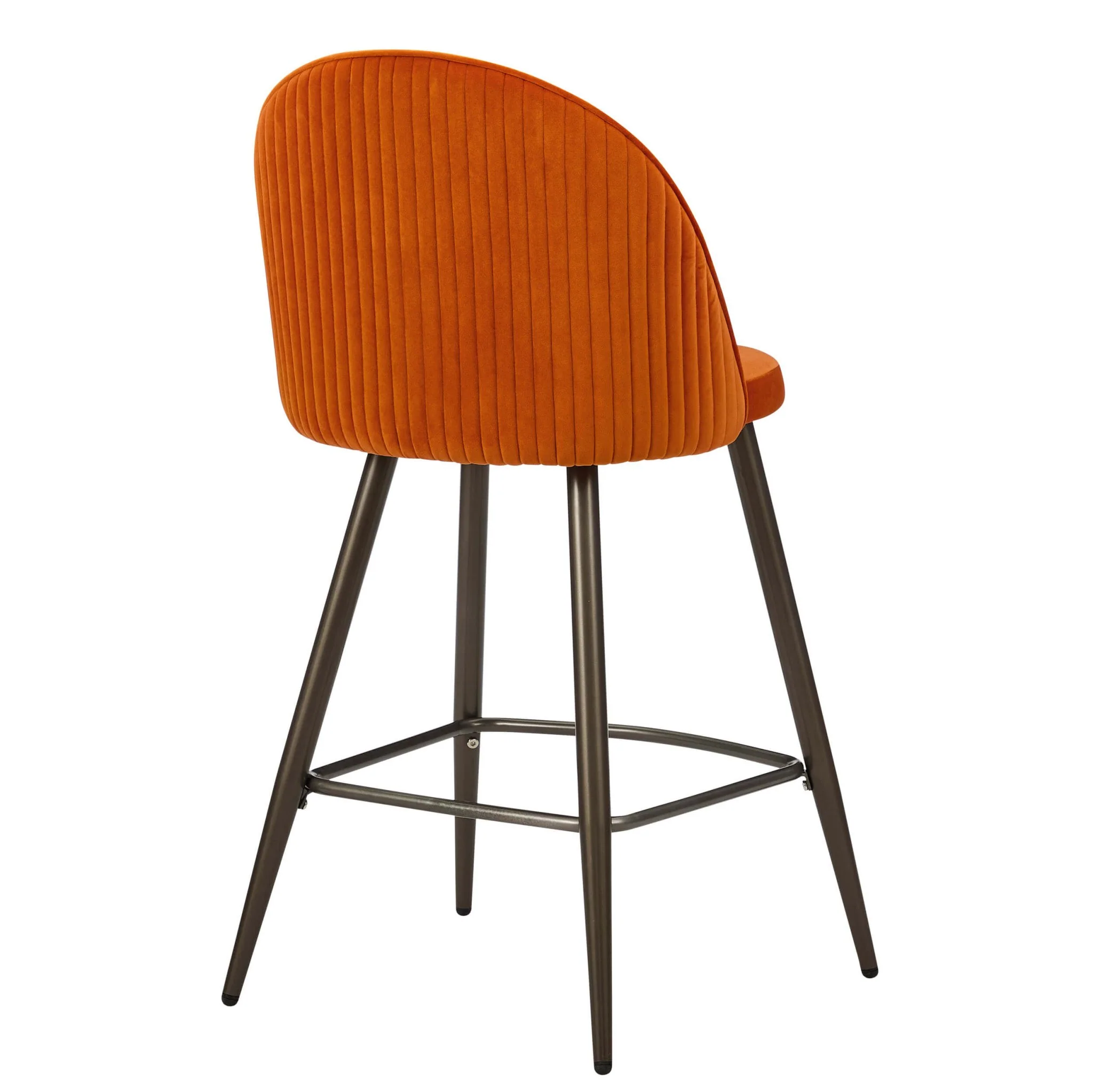 Hattie Set of 2 Barstools - Bright Orange - Image 6