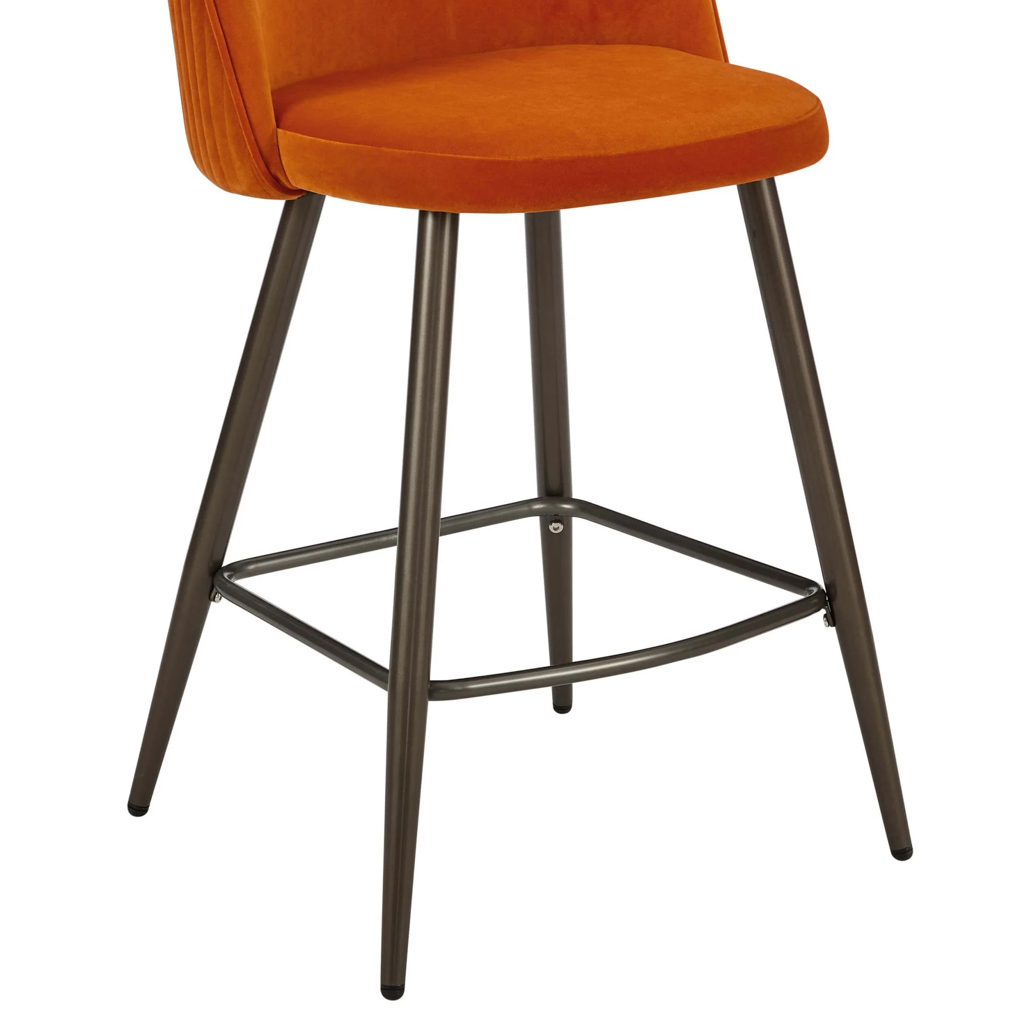 Hattie Set of 2 Barstools - Bright Orange - Image 8
