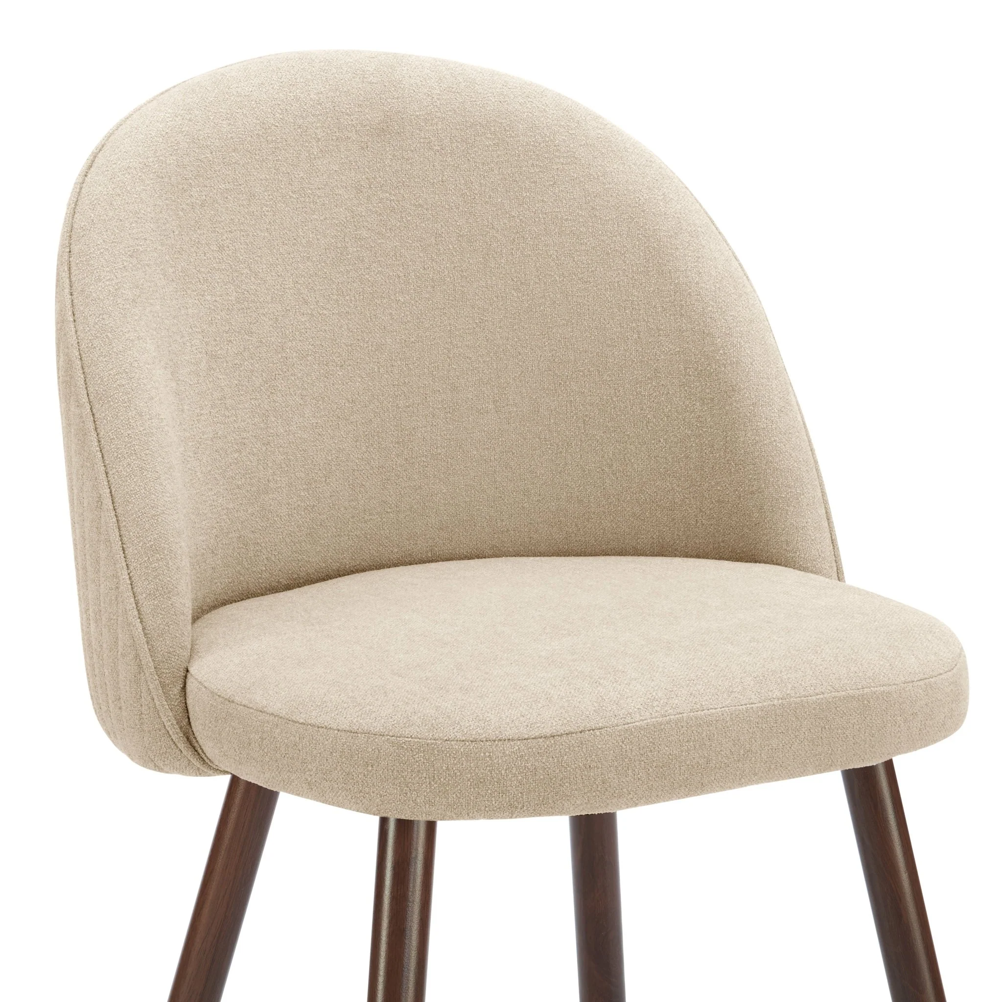 Hattie Set of 2 Barstools - Chenille Oatmeal - Image 7