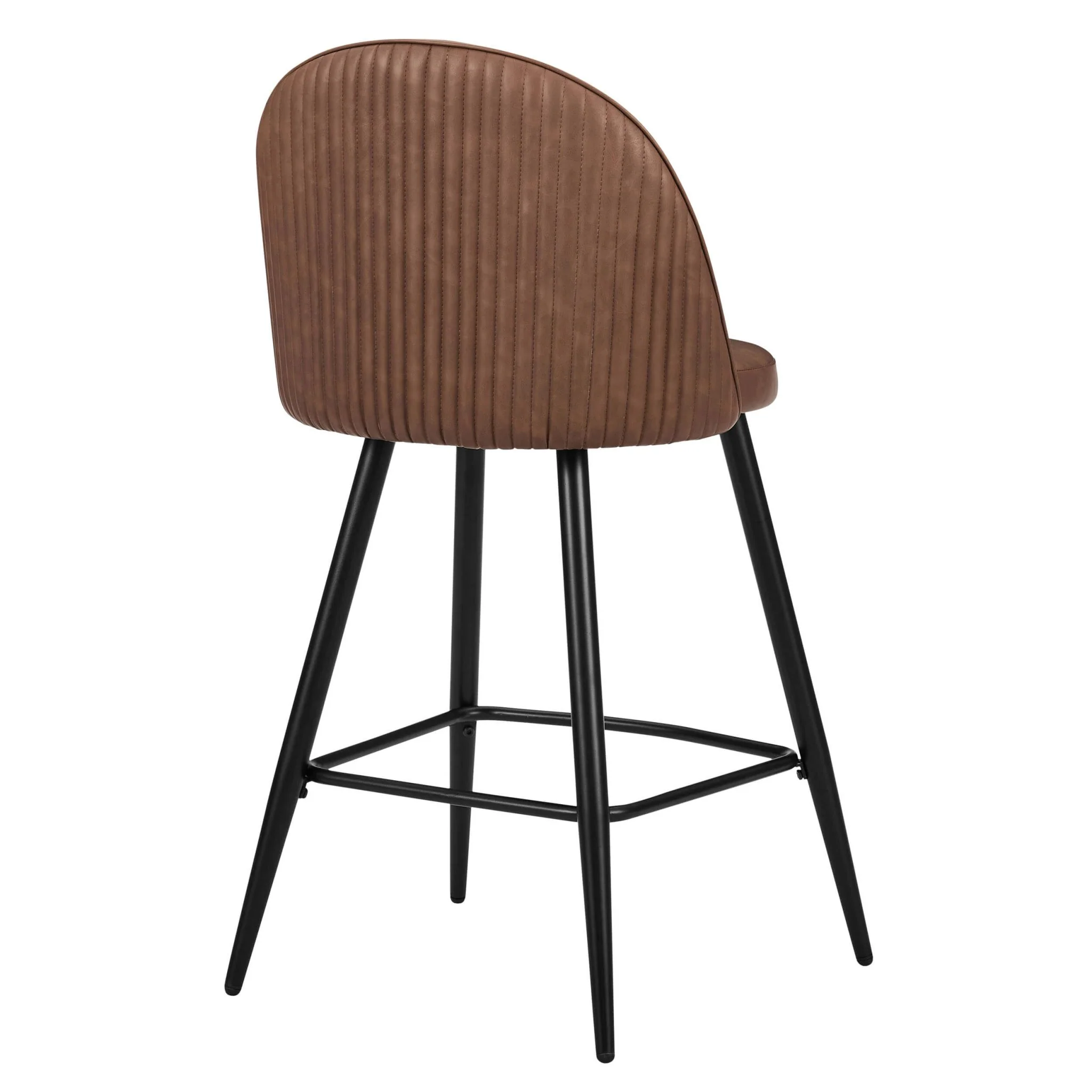 Hattie Set of 2 Barstools - Faux Leather Tan - Image 6