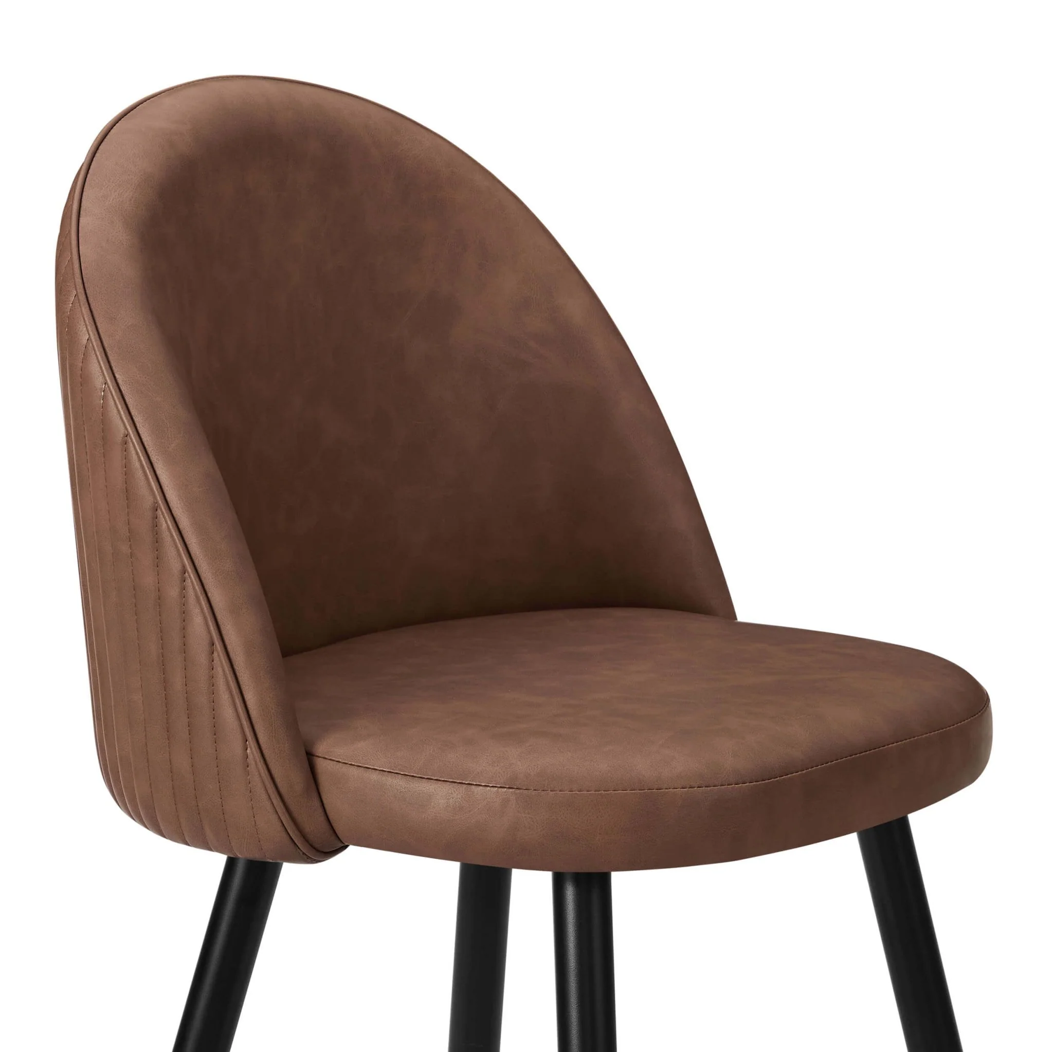 Hattie Set of 2 Barstools - Faux Leather Tan - Image 7