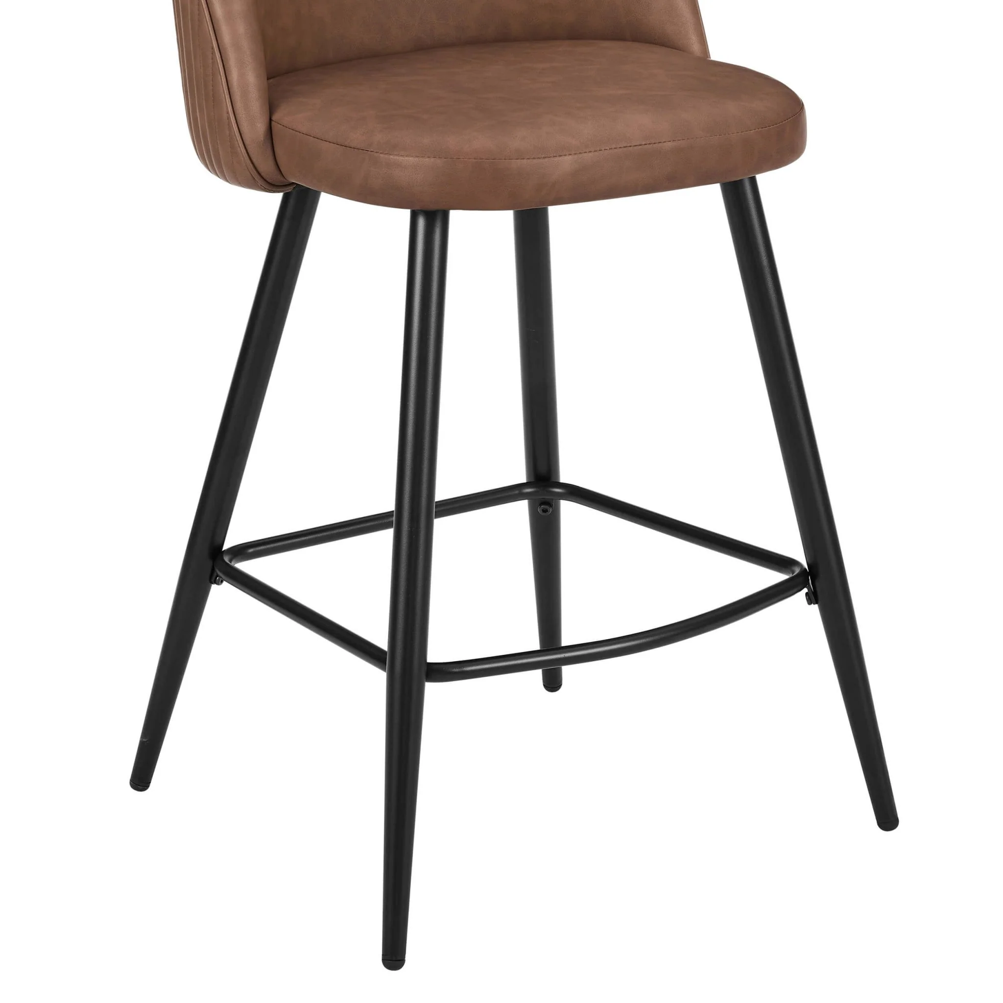 Hattie Set of 2 Barstools - Faux Leather Tan - Image 8