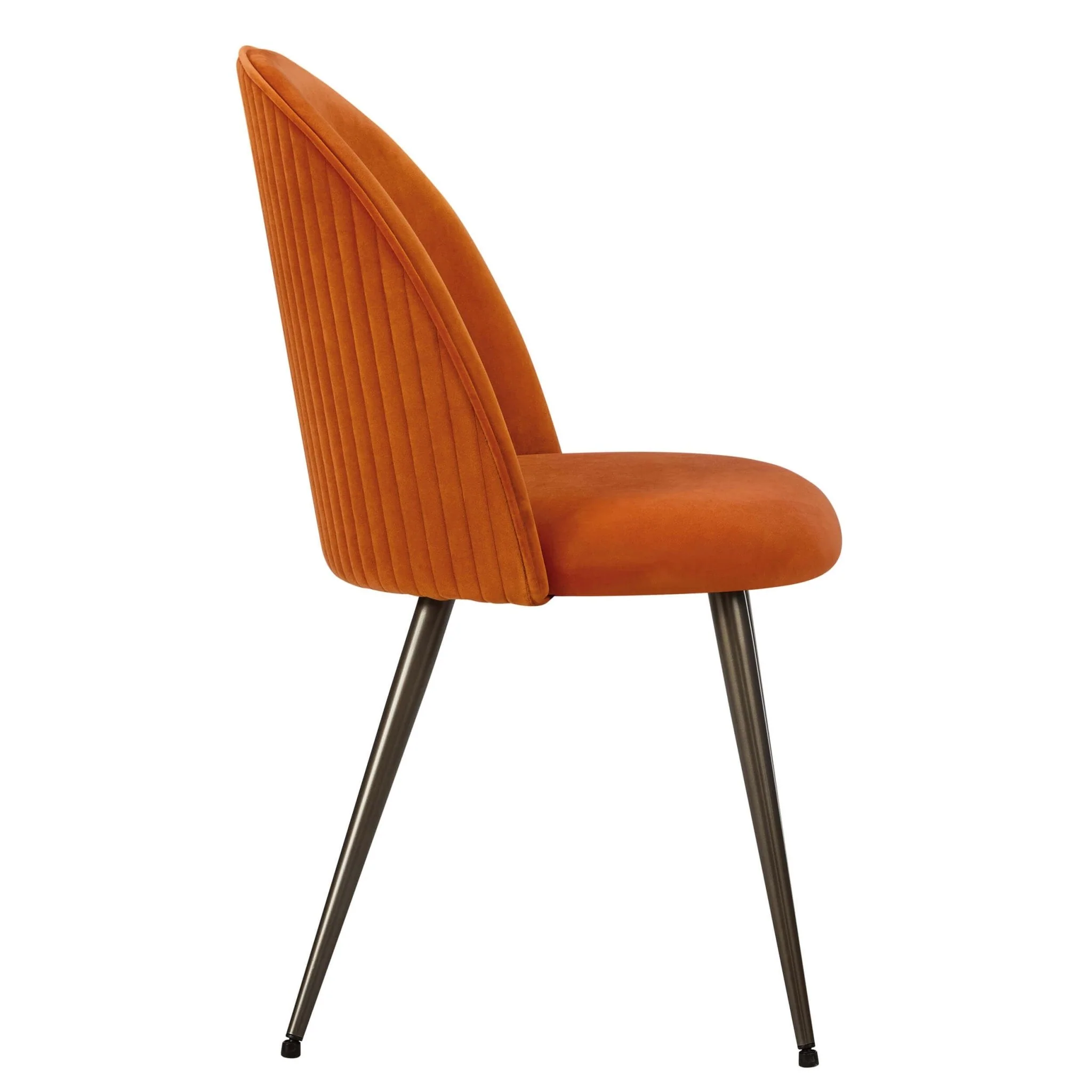 Hattie Set of 2 Dining Chairs - Bright Orange - Image 7