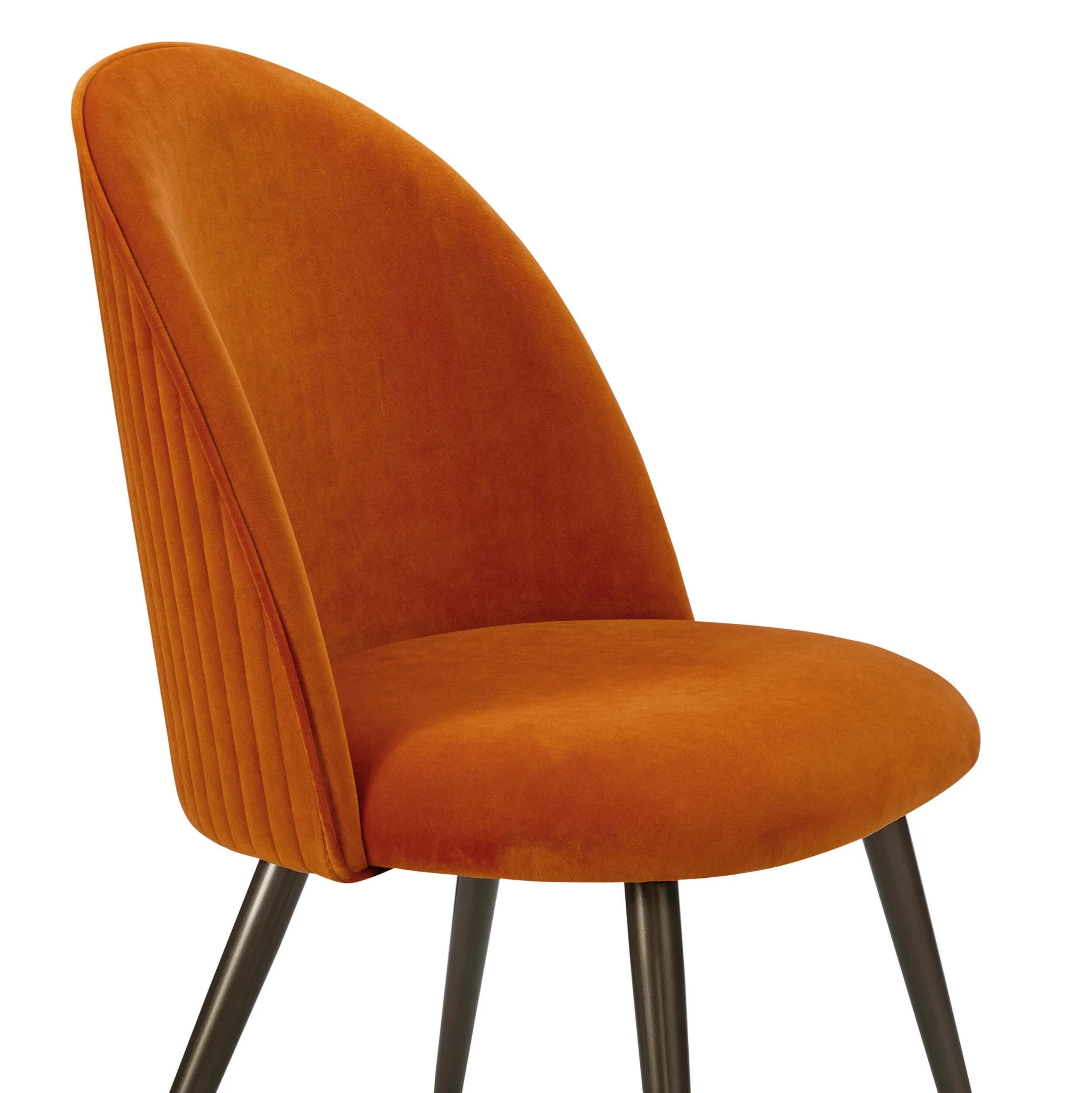 Hattie Set of 2 Dining Chairs - Bright Orange - Image 8
