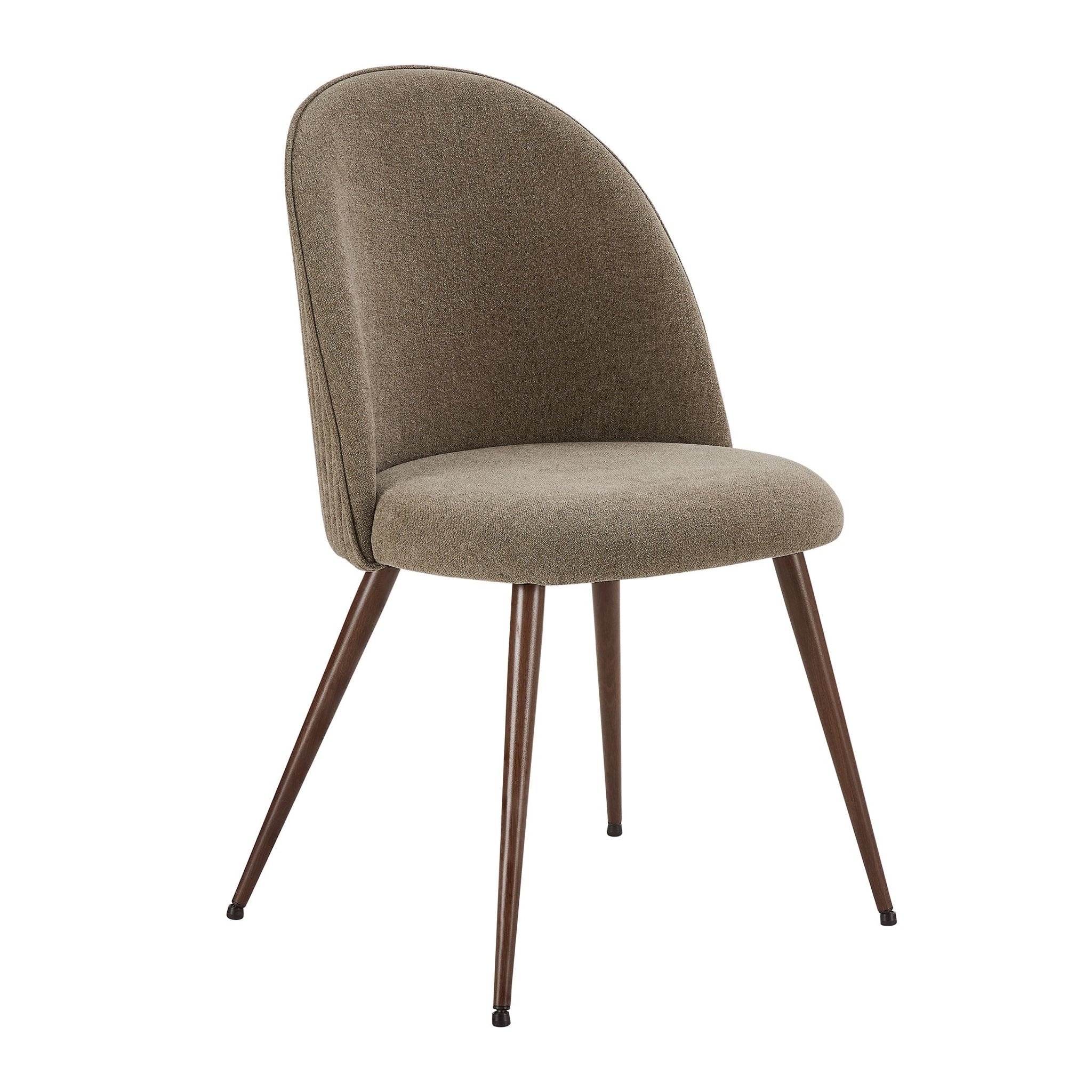 Hattie Set of 2 Dining Chairs - Chenille Mushroom - Image 4