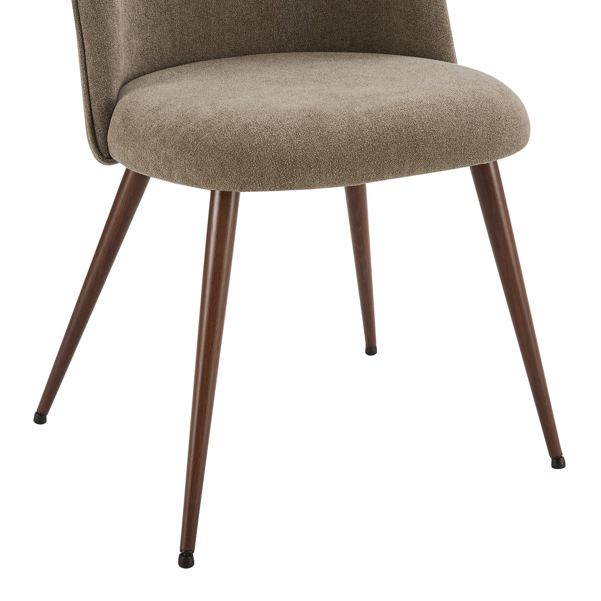 Hattie Set of 2 Dining Chairs - Chenille Mushroom - Image 8