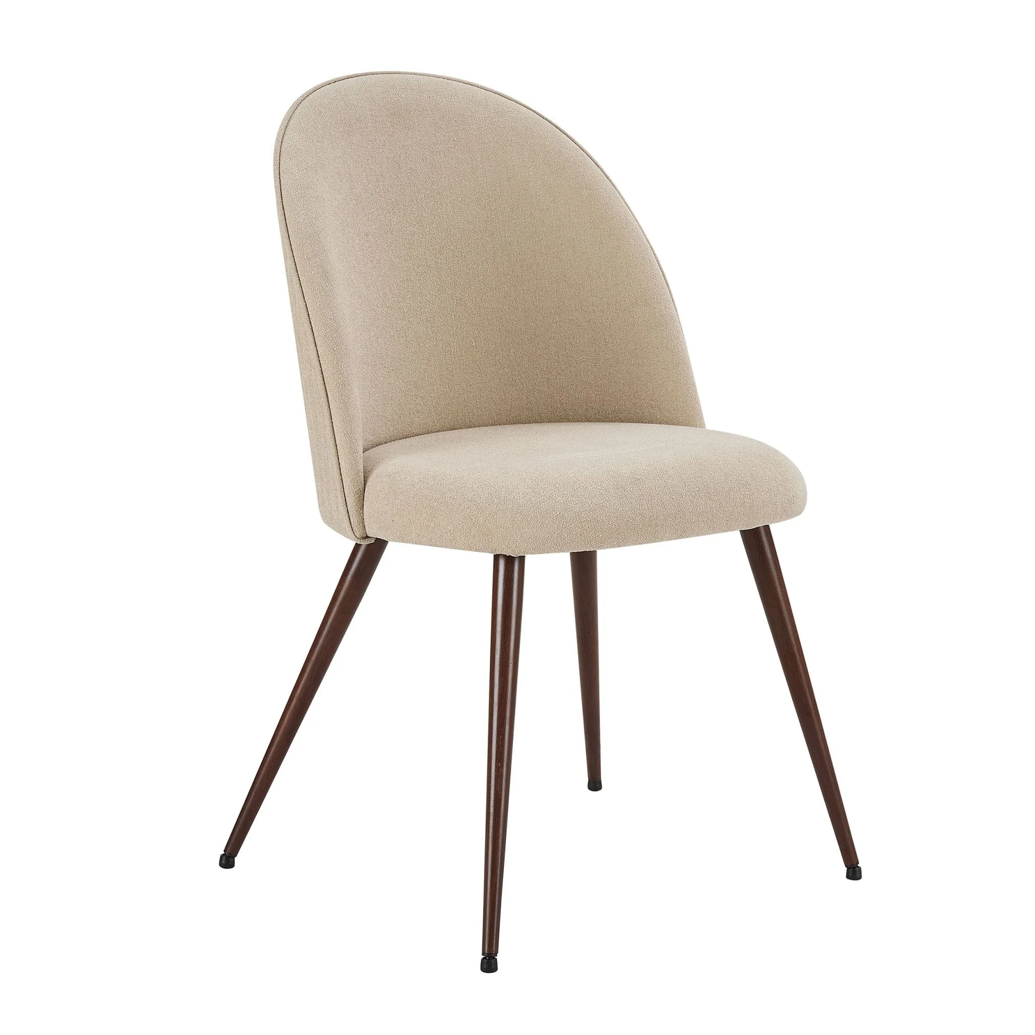 Hattie Set of 2 Dining Chairs - Chenille Oatmeal - Image 4