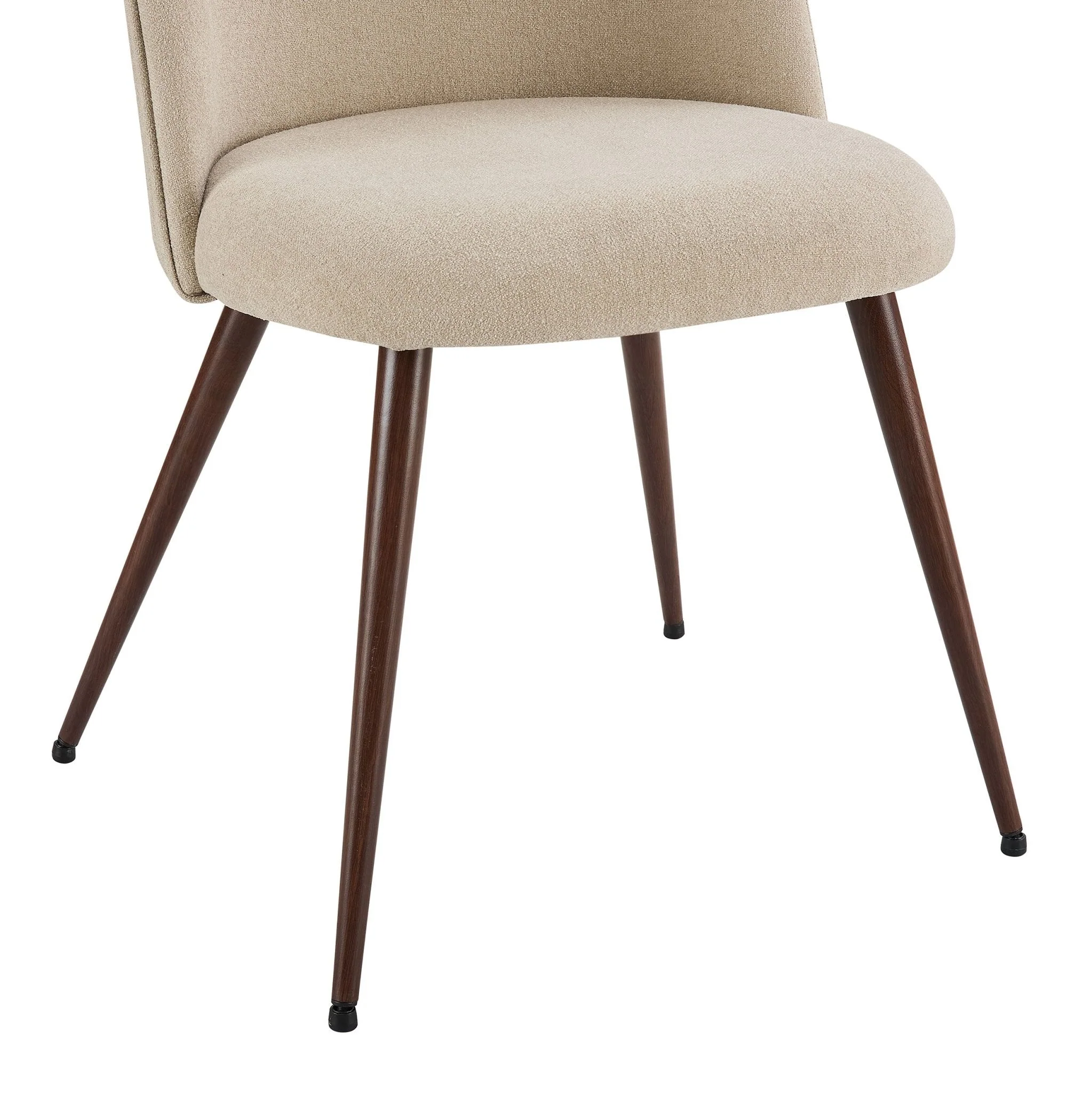 Hattie Set of 2 Dining Chairs - Chenille Oatmeal - Image 7