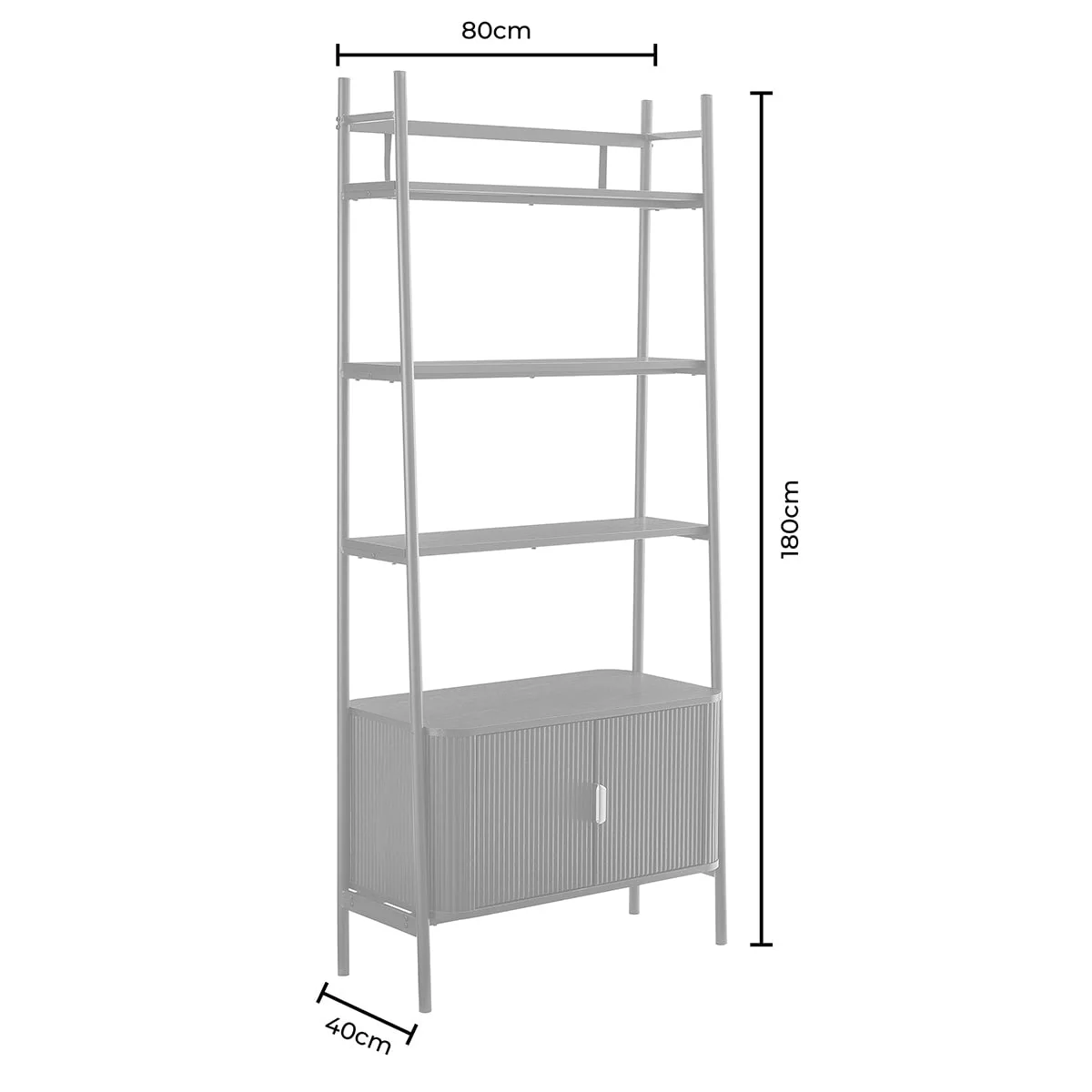 Hattie Shelving Unit - Black - Image 10
