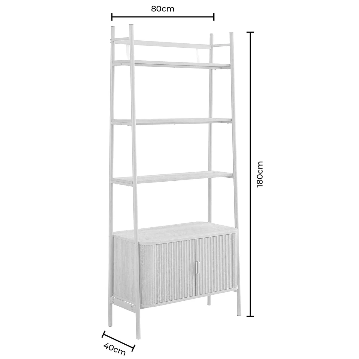 Hattie Shelving Unit - Light Wood - Image 9