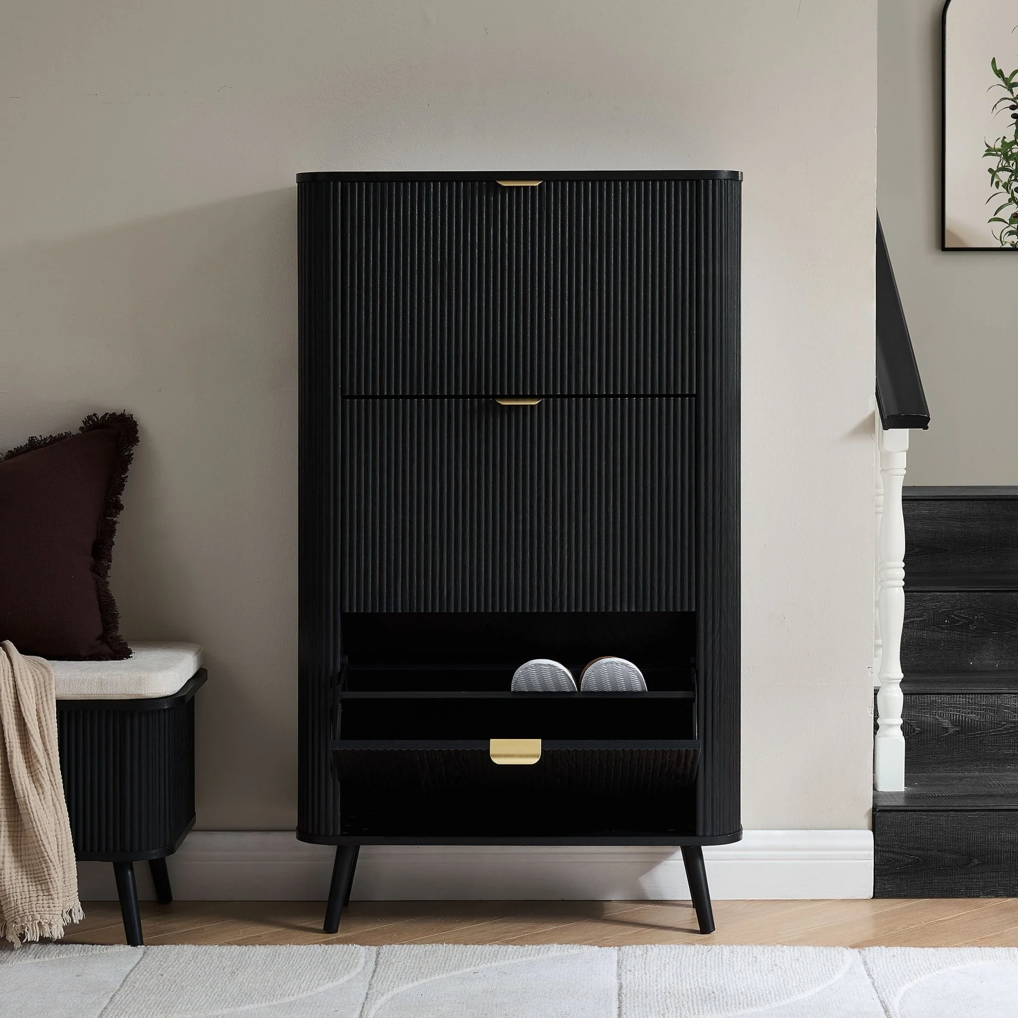 Hattie Shoe Cabinet - Black - Image 2