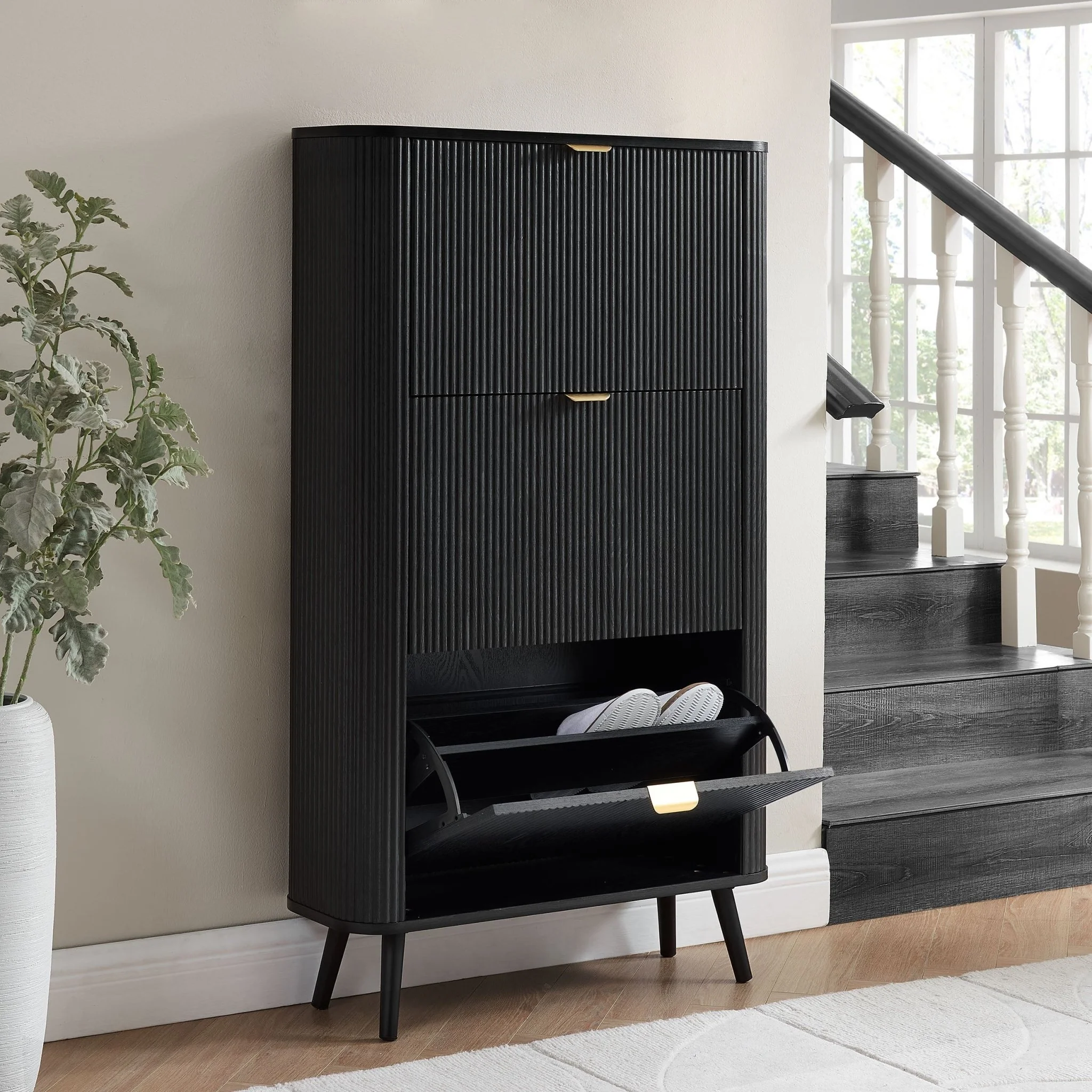 Hattie Shoe Cabinet - Black - Image 3