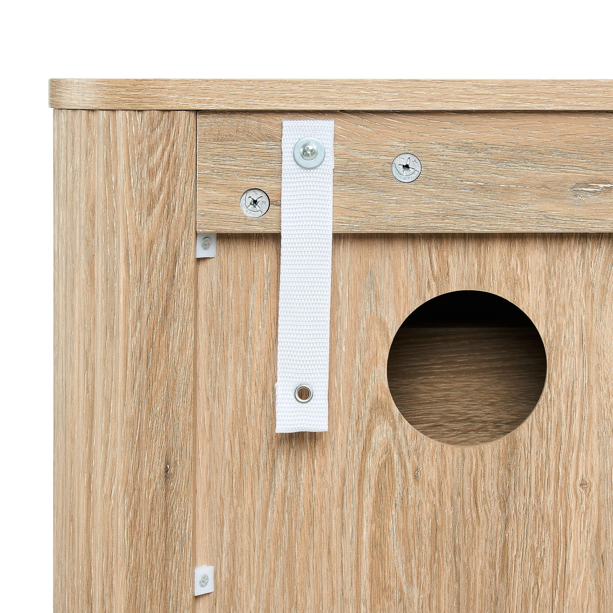 Hattie Shoe Cabinet - Light Wood - Image 10